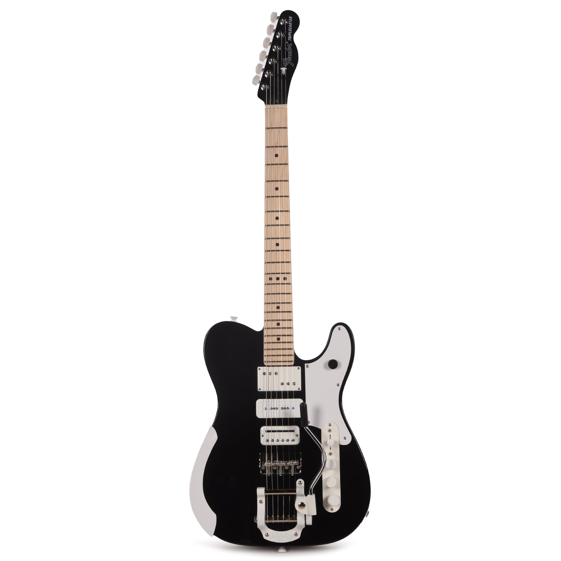 Fender Artist Jack White Triplecaster Black Electric Guitars / Solid Body