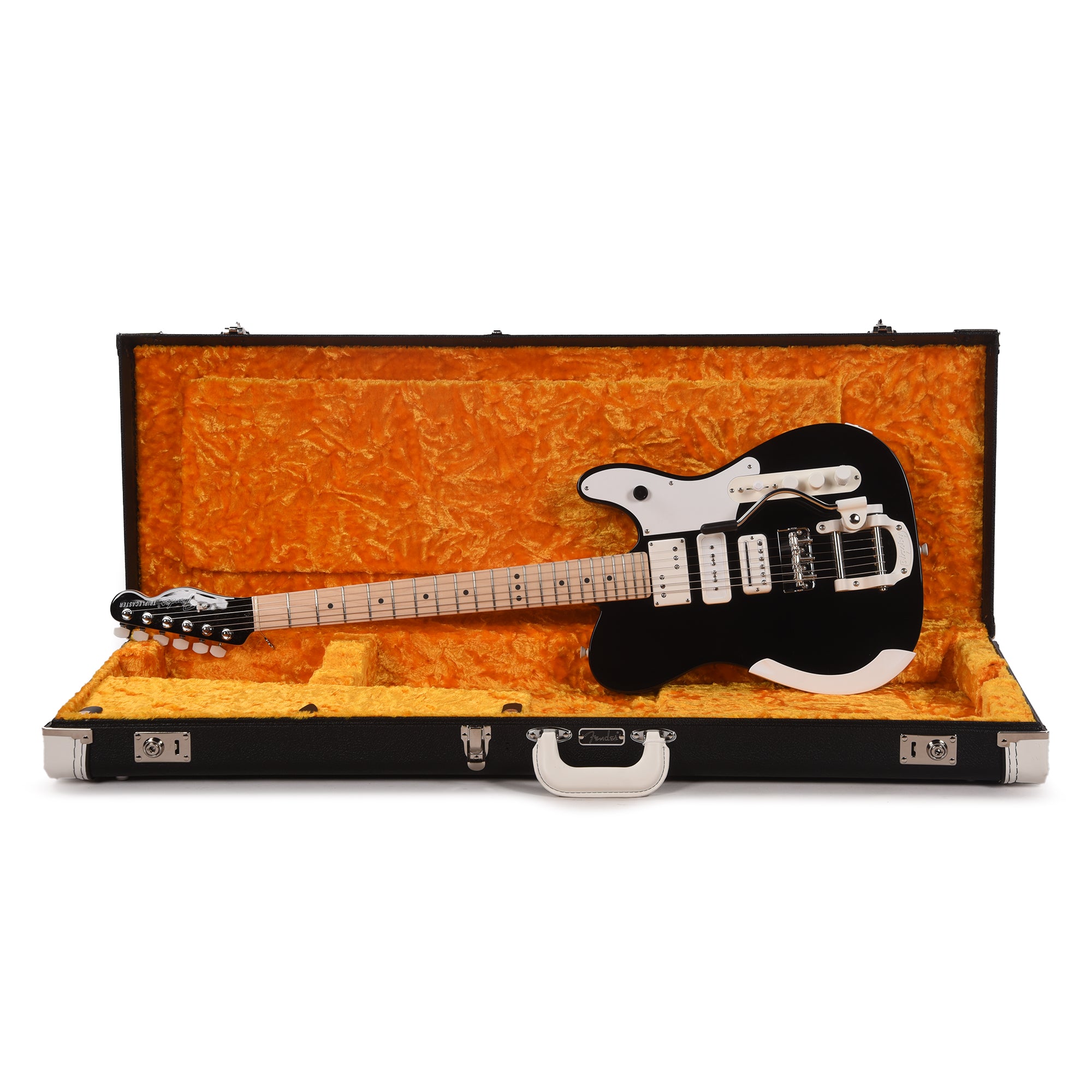Fender Artist Jack White Triplecaster Black Electric Guitars / Solid Body