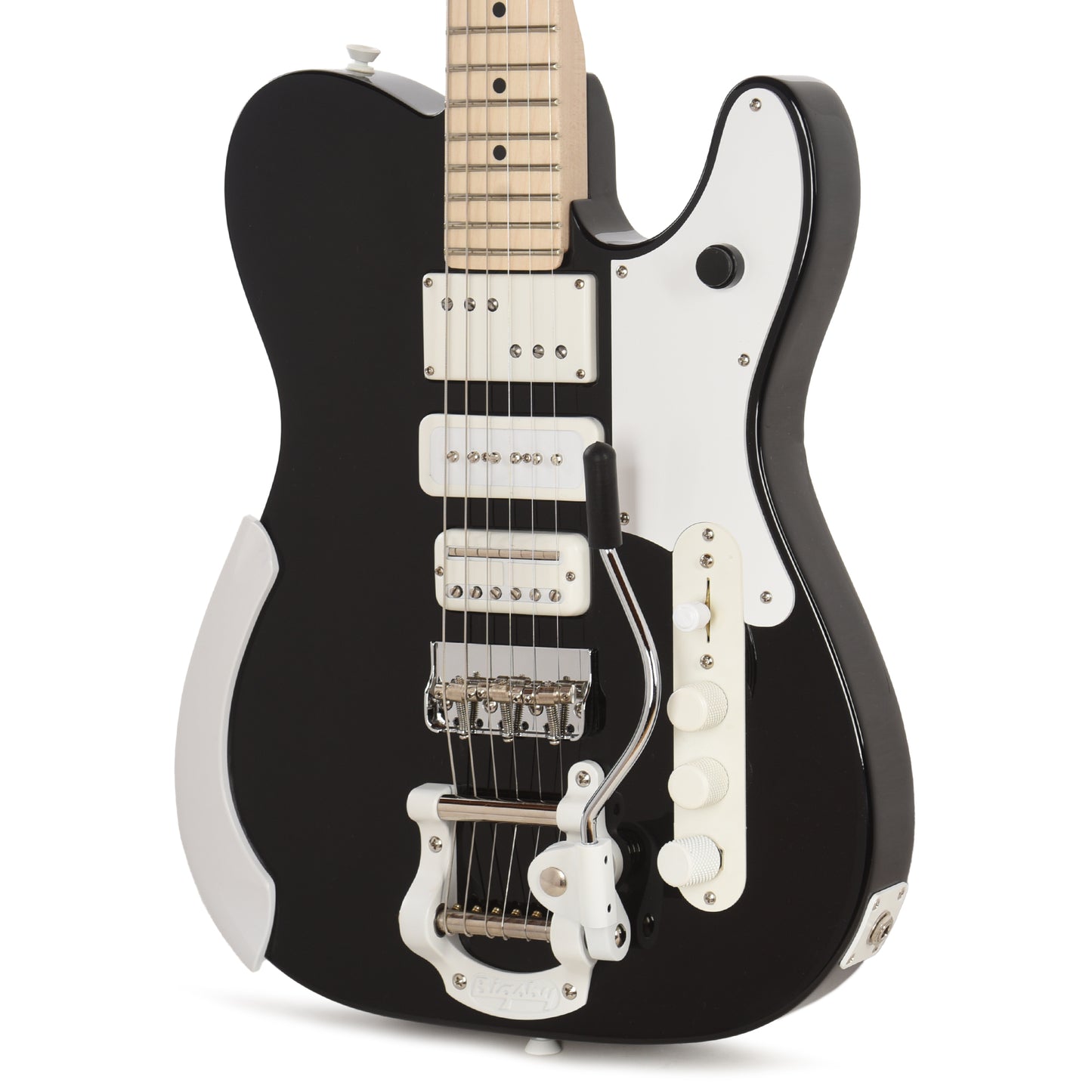 Fender Artist Jack White Triplecaster Black Electric Guitars / Solid Body
