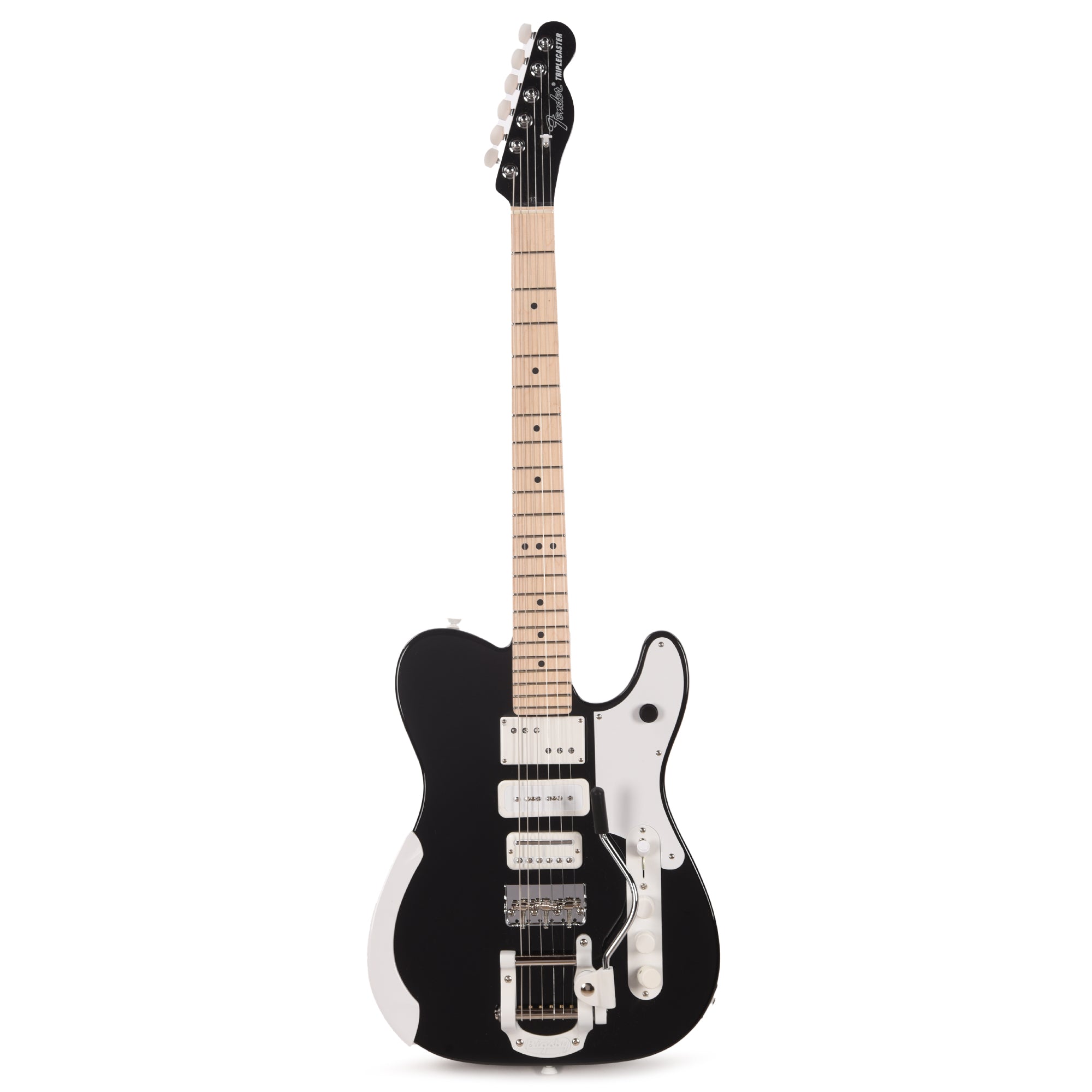 Fender Artist Jack White Triplecaster Black Electric Guitars / Solid Body