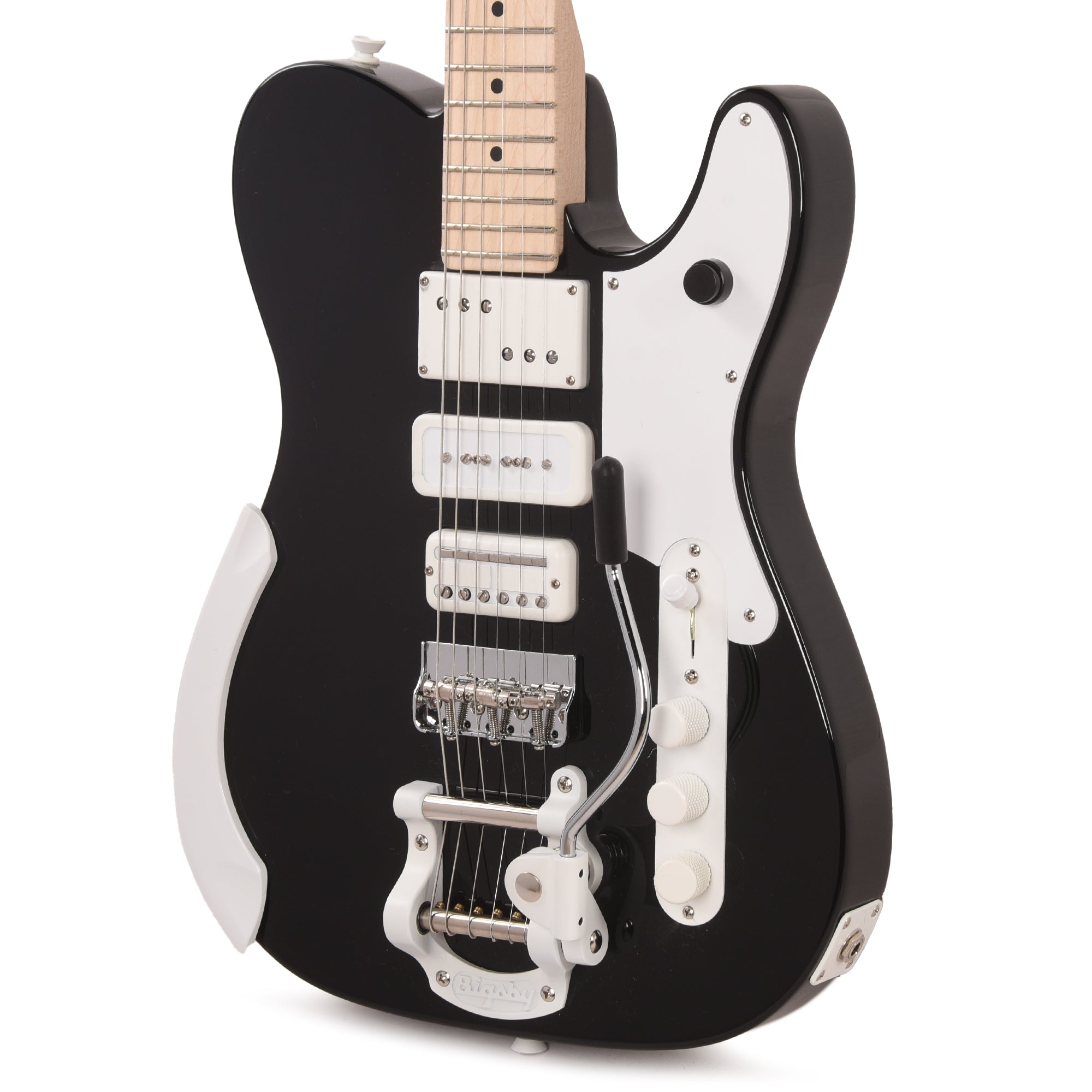 Fender Artist Jack White Triplecaster Black Electric Guitars / Solid Body
