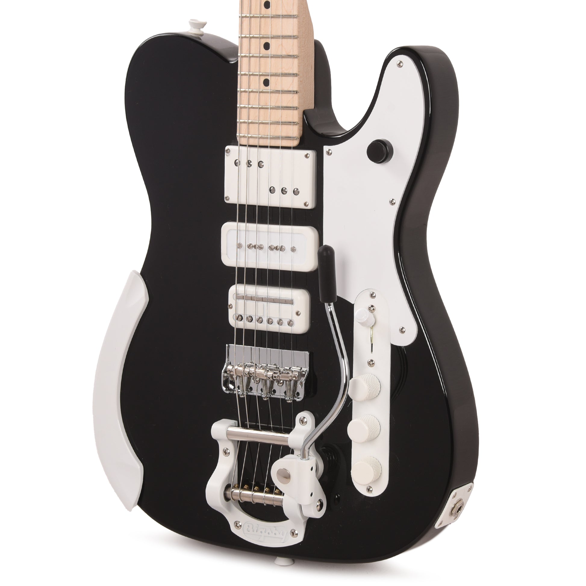 Fender Artist Jack White Triplecaster Black Electric Guitars / Solid Body