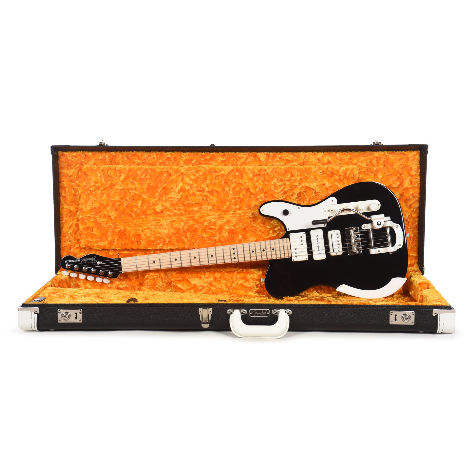 Fender Artist Jack White Triplecaster Black Electric Guitars / Solid Body