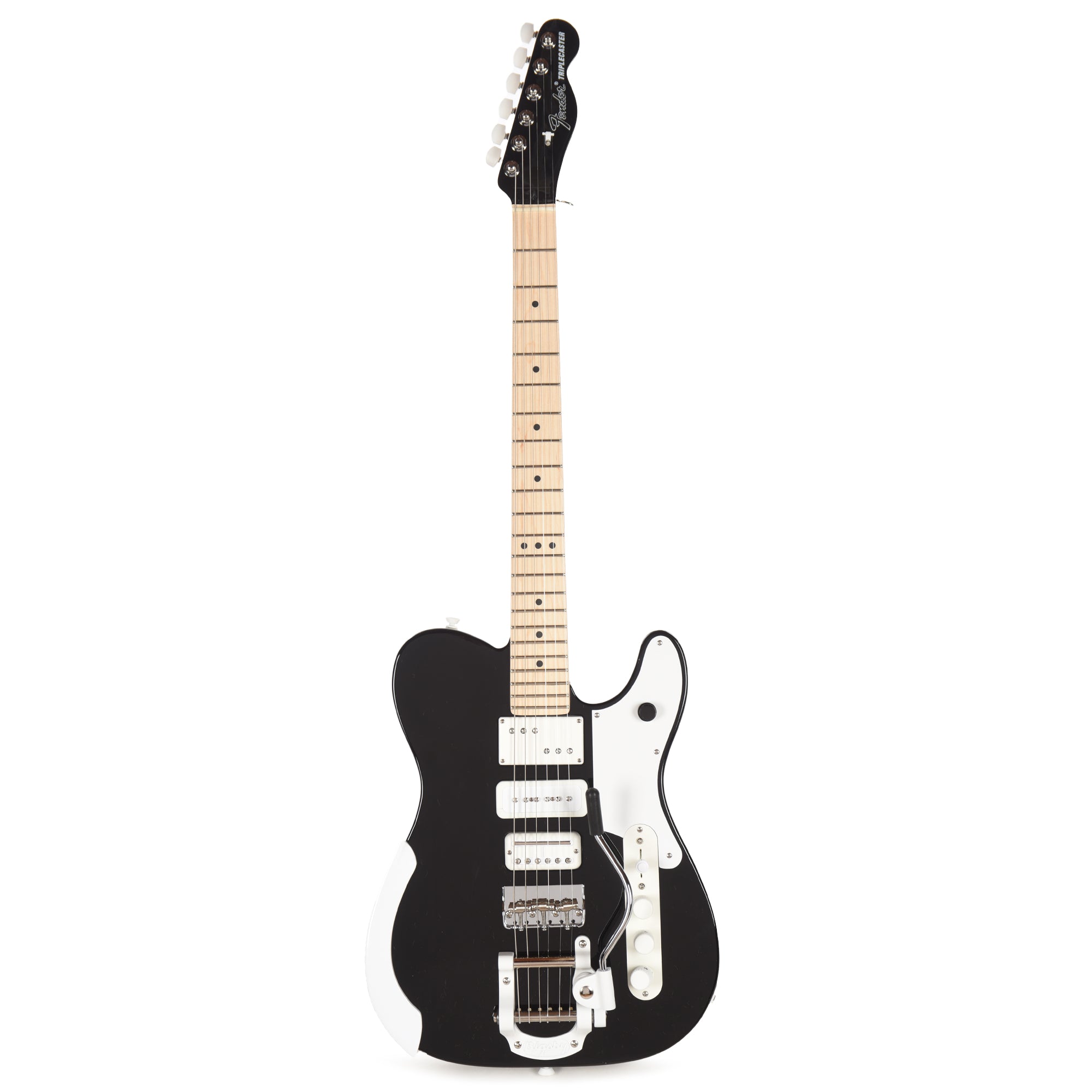 Fender Artist Jack White Triplecaster Black Electric Guitars / Solid Body