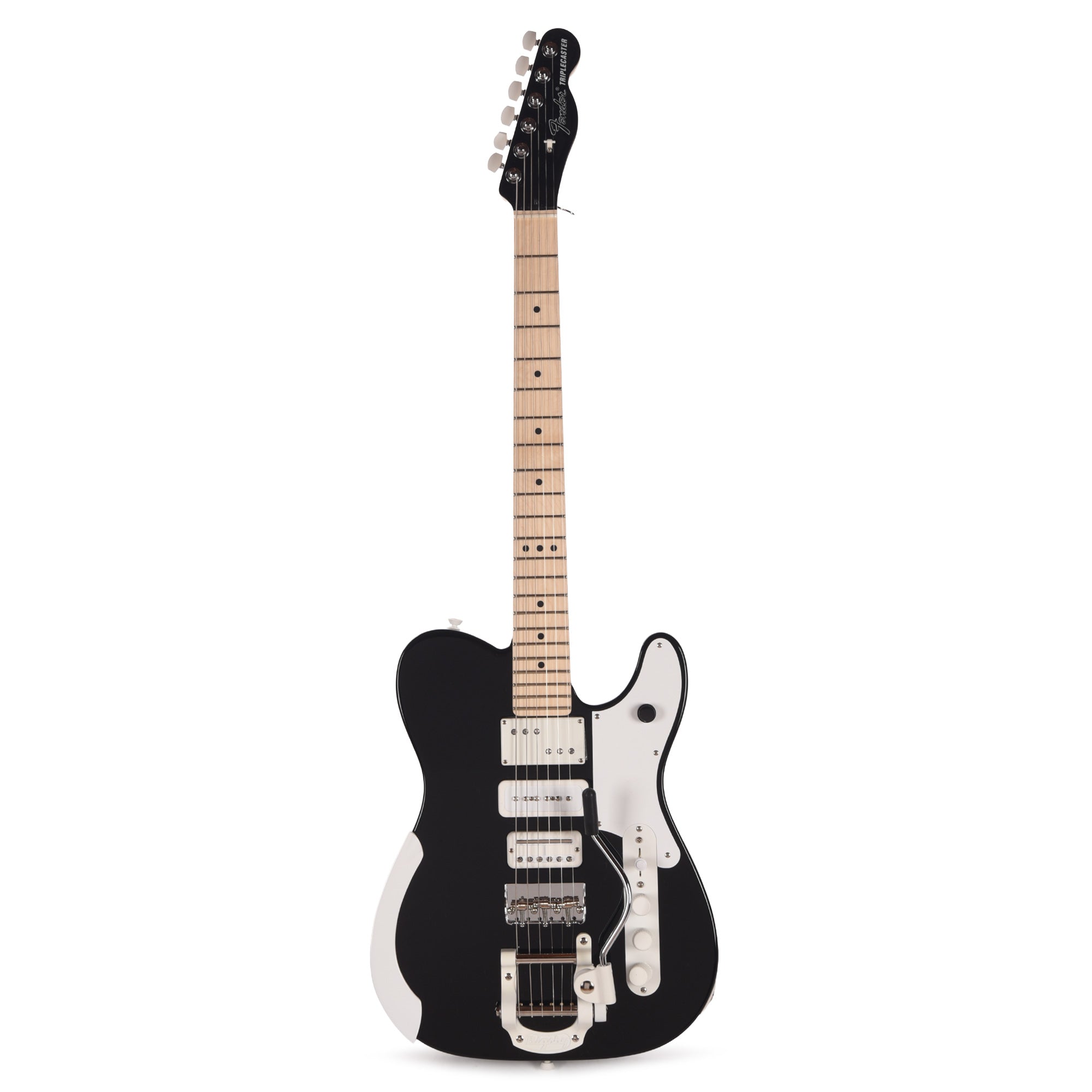 Fender Artist Jack White Triplecaster Black Electric Guitars / Solid Body