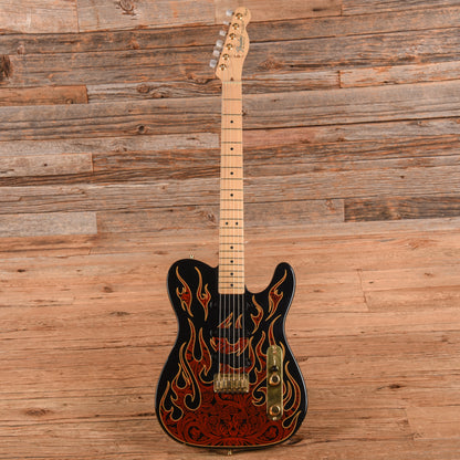 Fender Artist James Burton Telecaster Red Paisley Flames 2006 Electric Guitars / Solid Body