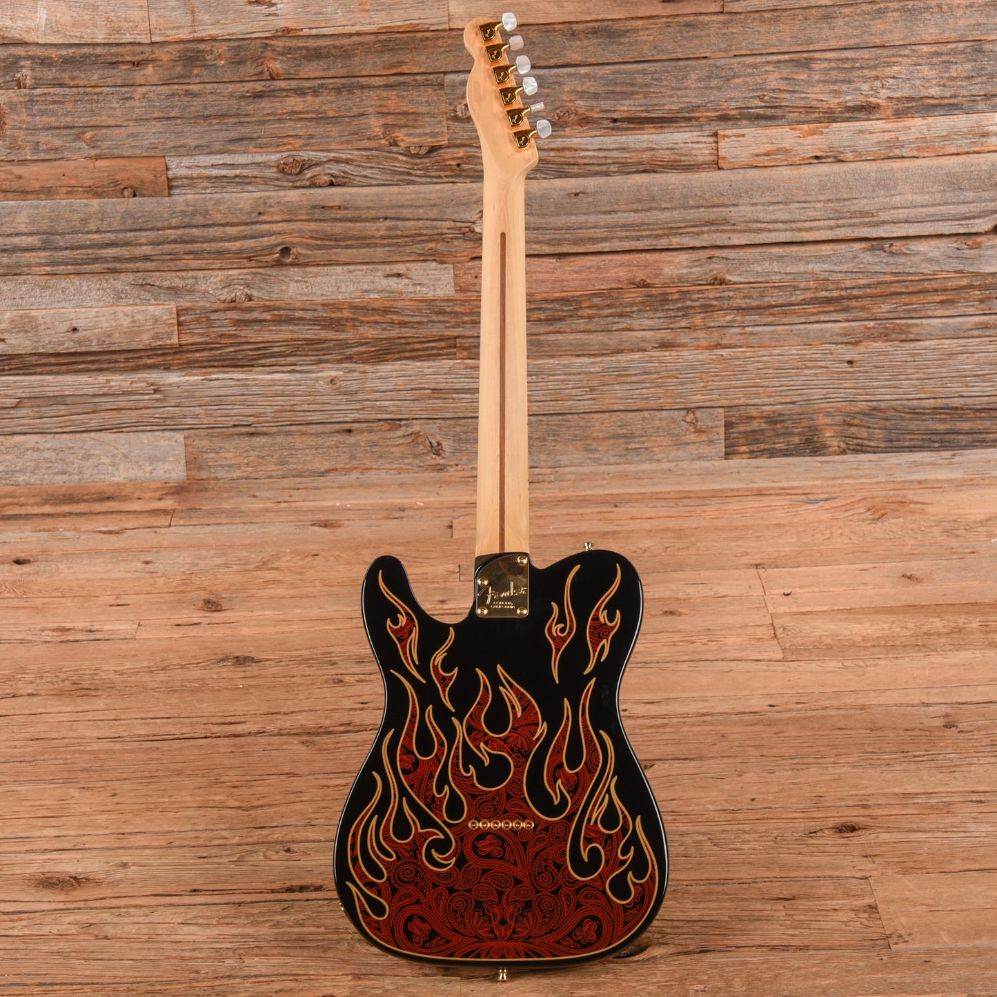 Fender Artist James Burton Telecaster Red Paisley Flames 2006 Electric Guitars / Solid Body