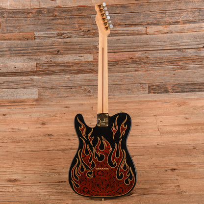Fender Artist James Burton Telecaster Red Paisley Flames 2006 Electric Guitars / Solid Body