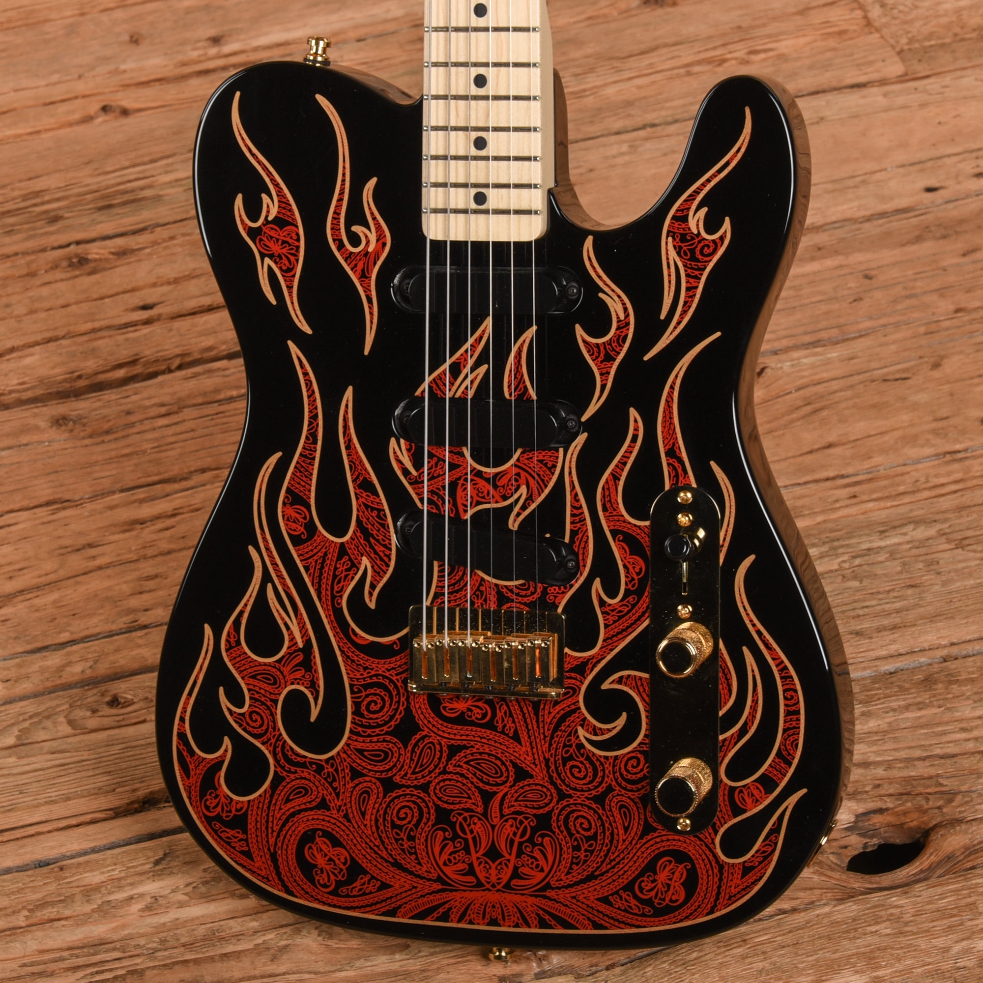 Fender Artist James Burton Telecaster Red Paisley Flames 2018 Electric Guitars / Solid Body