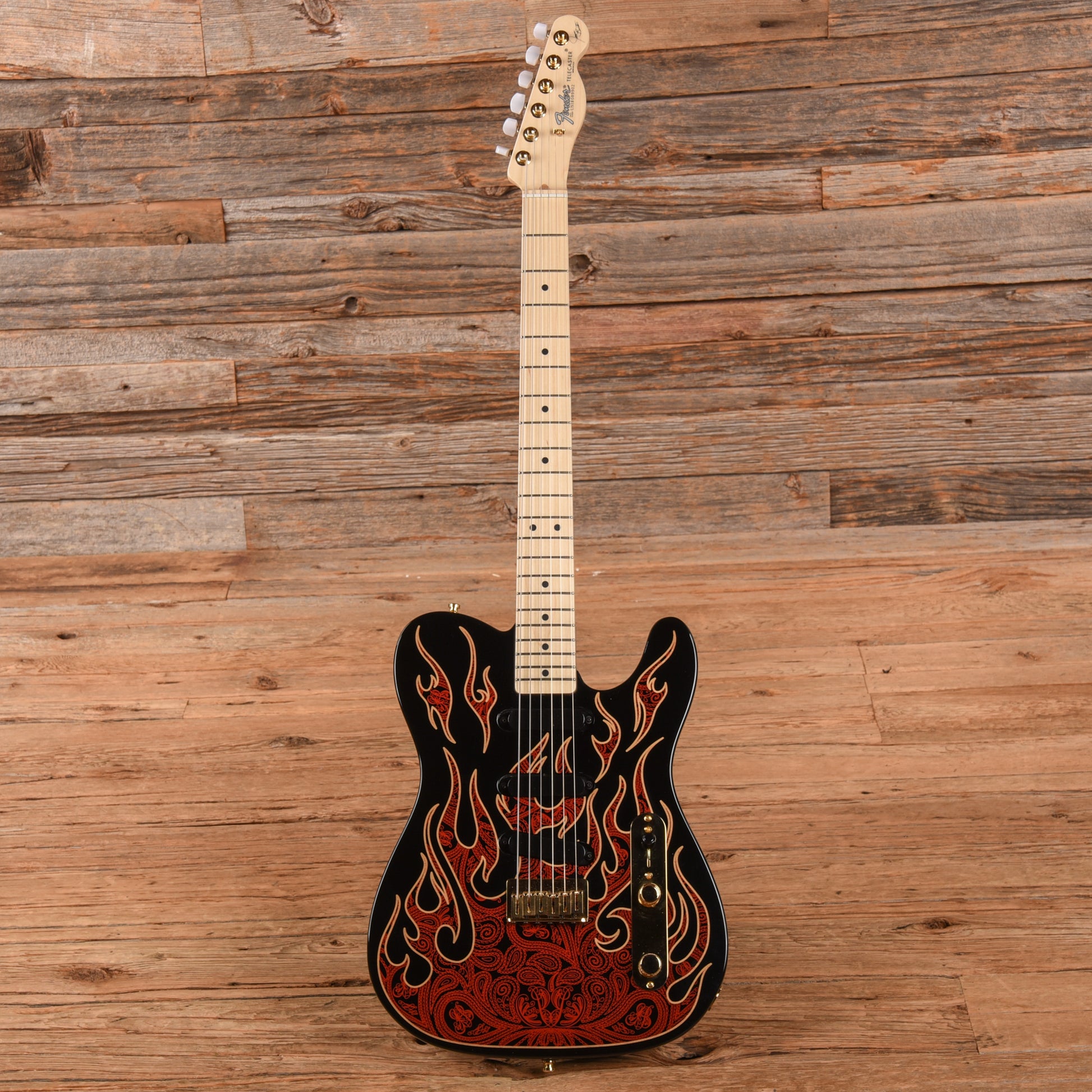Fender Artist James Burton Telecaster Red Paisley Flames 2018 Electric Guitars / Solid Body