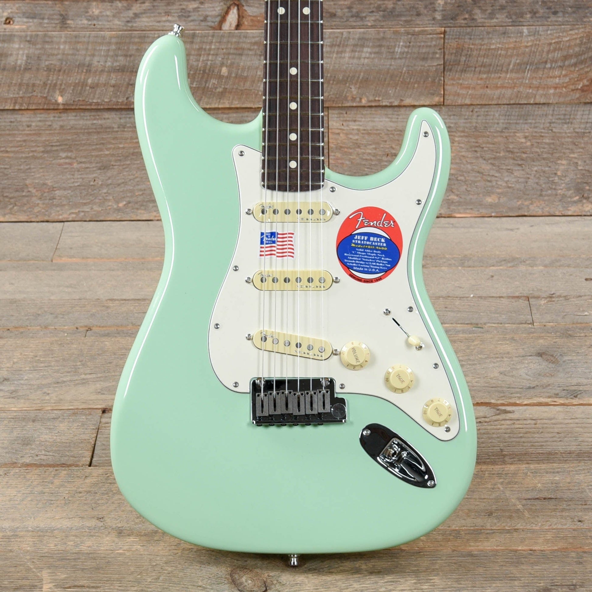 Fender Artist Jeff Beck Stratocaster Surf Green Electric Guitars / Solid Body