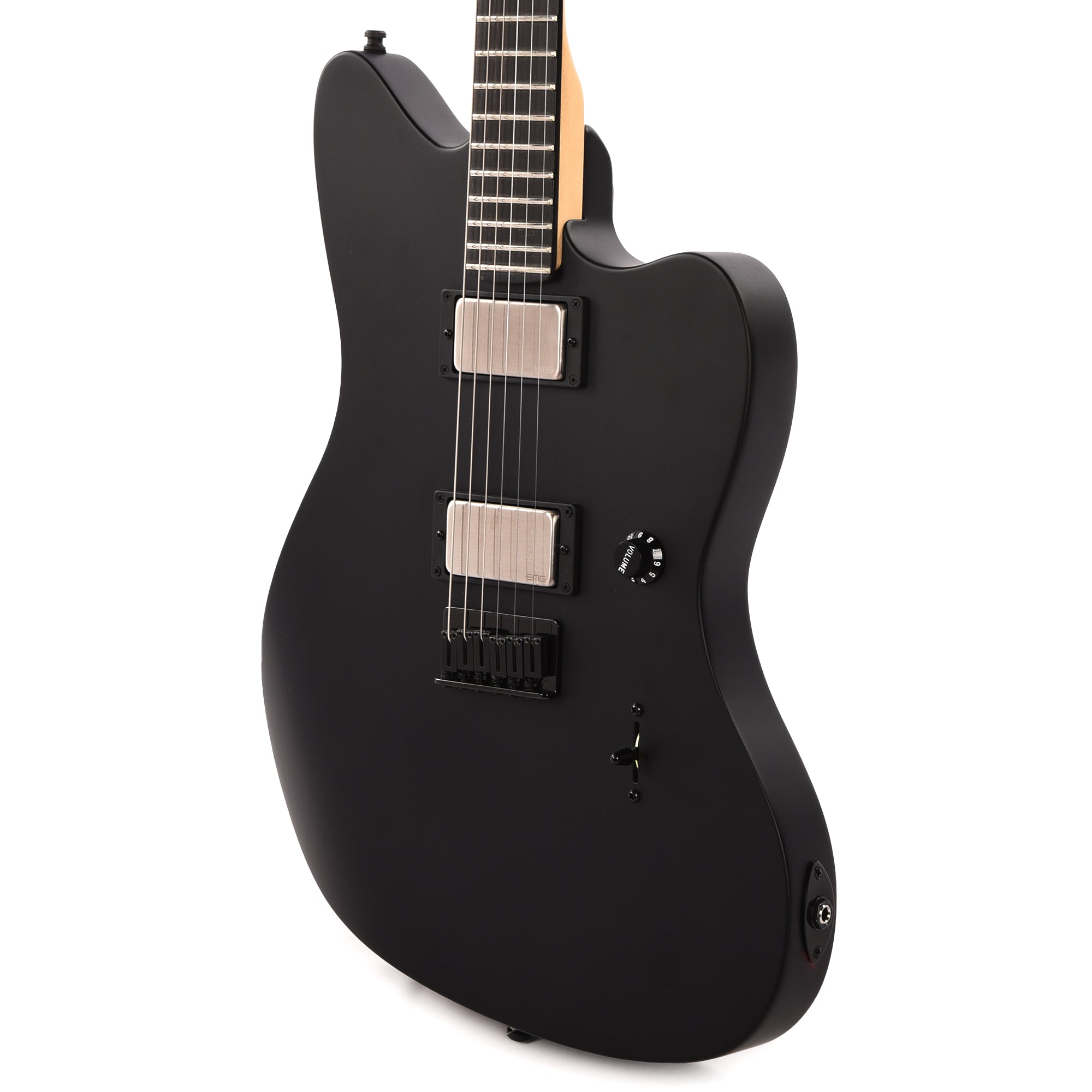 Fender Artist Jim Root Jazzmaster Flat Black Electric Guitars / Solid Body