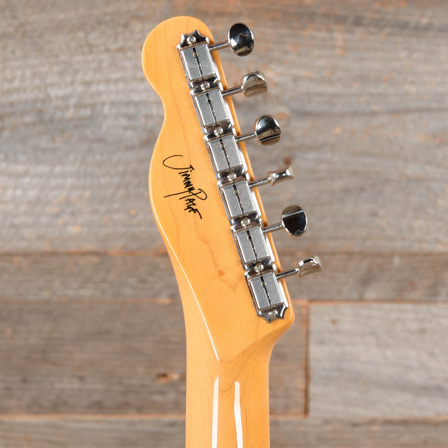 Fender Artist Jimmy Page Telecaster Mirror White Blonde Electric Guitars / Solid Body