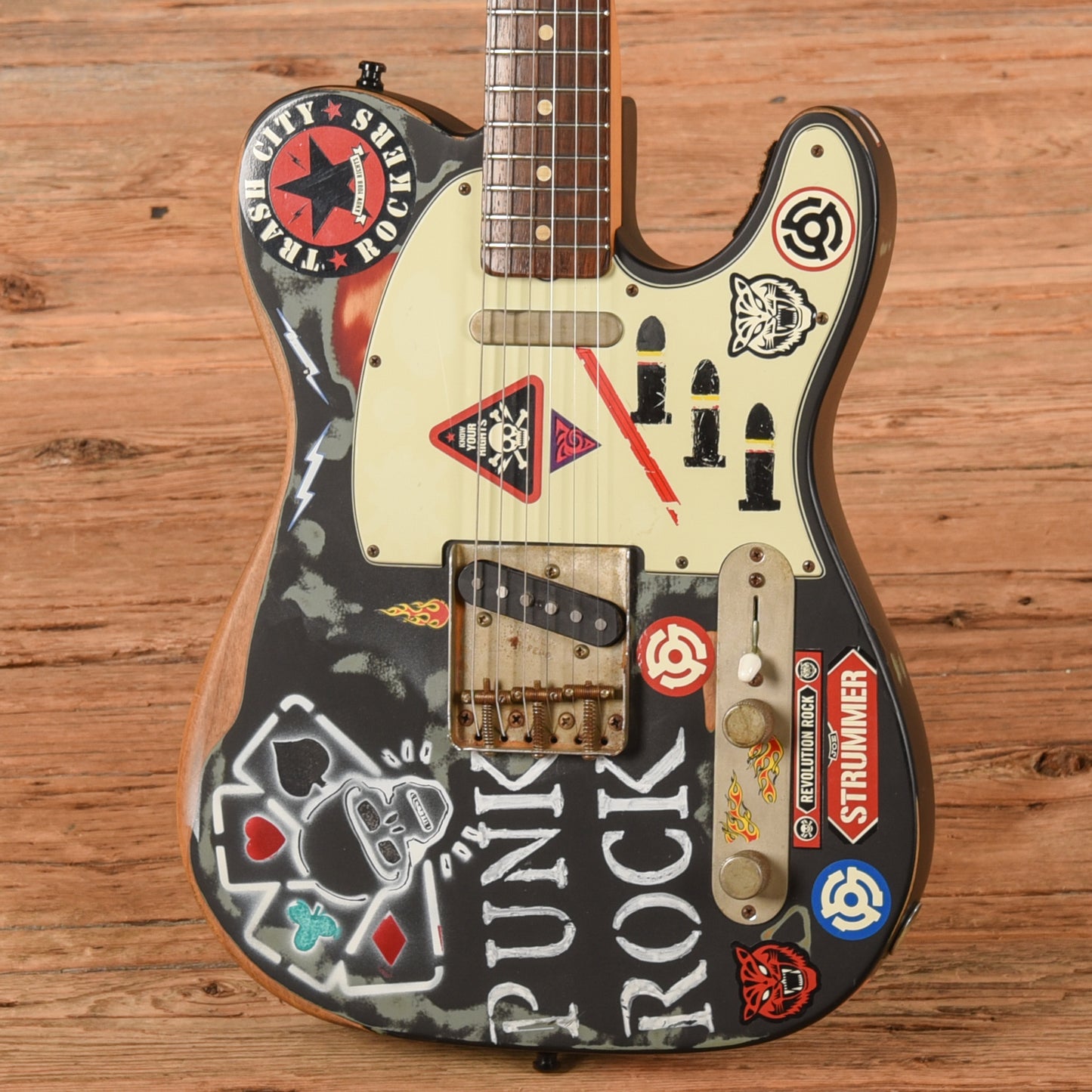 Fender Artist Joe Strummer Telecaster Custom Road Worn Electric Guitars / Solid Body