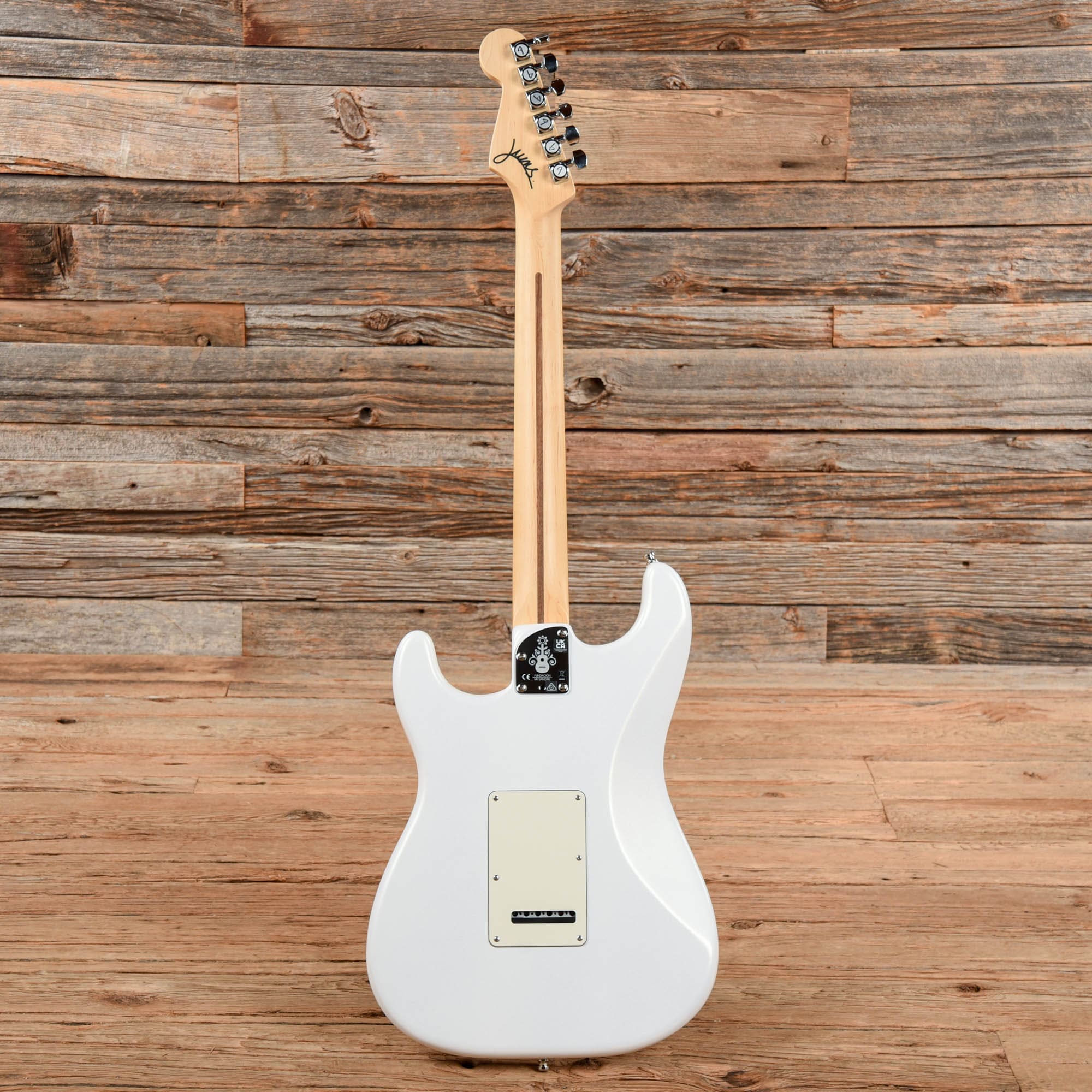 Fender Artist Juanes Stratocaster Luna White Satin Electric Guitars / Solid Body