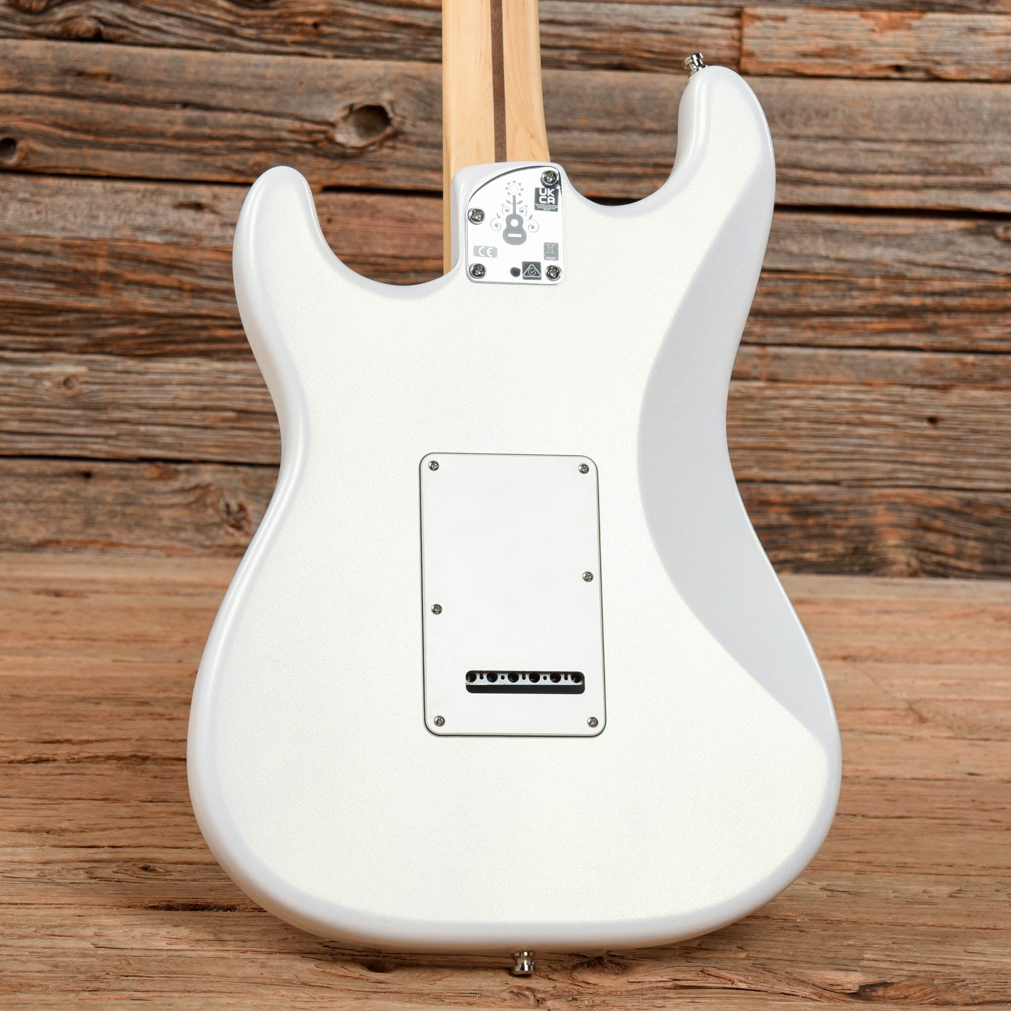 Fender Artist Juanes Stratocaster Luna White Satin Electric Guitars / Solid Body