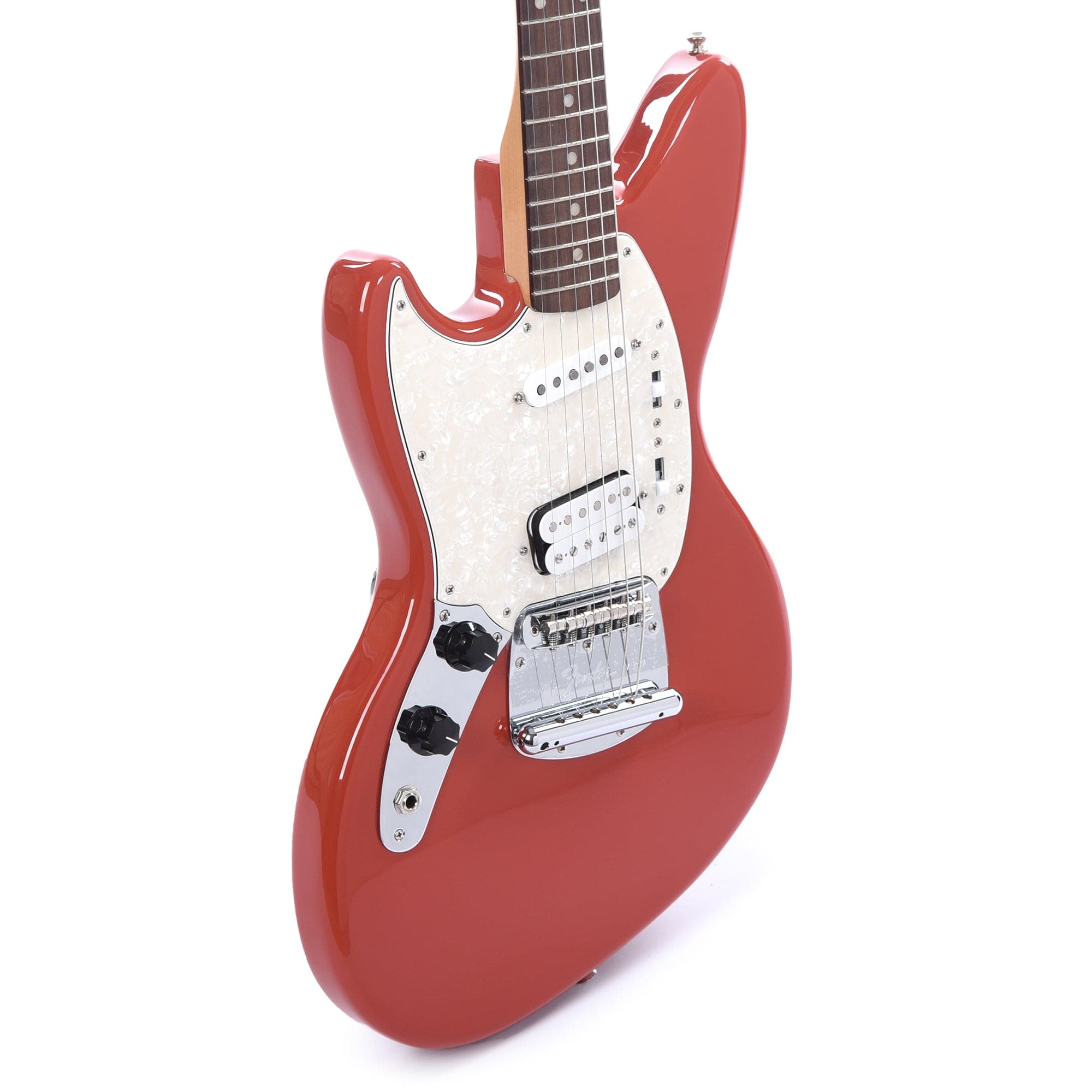 Fender Artist Kurt Cobain Jag-Stang LEFTY Fiesta Red Electric Guitars / Solid Body