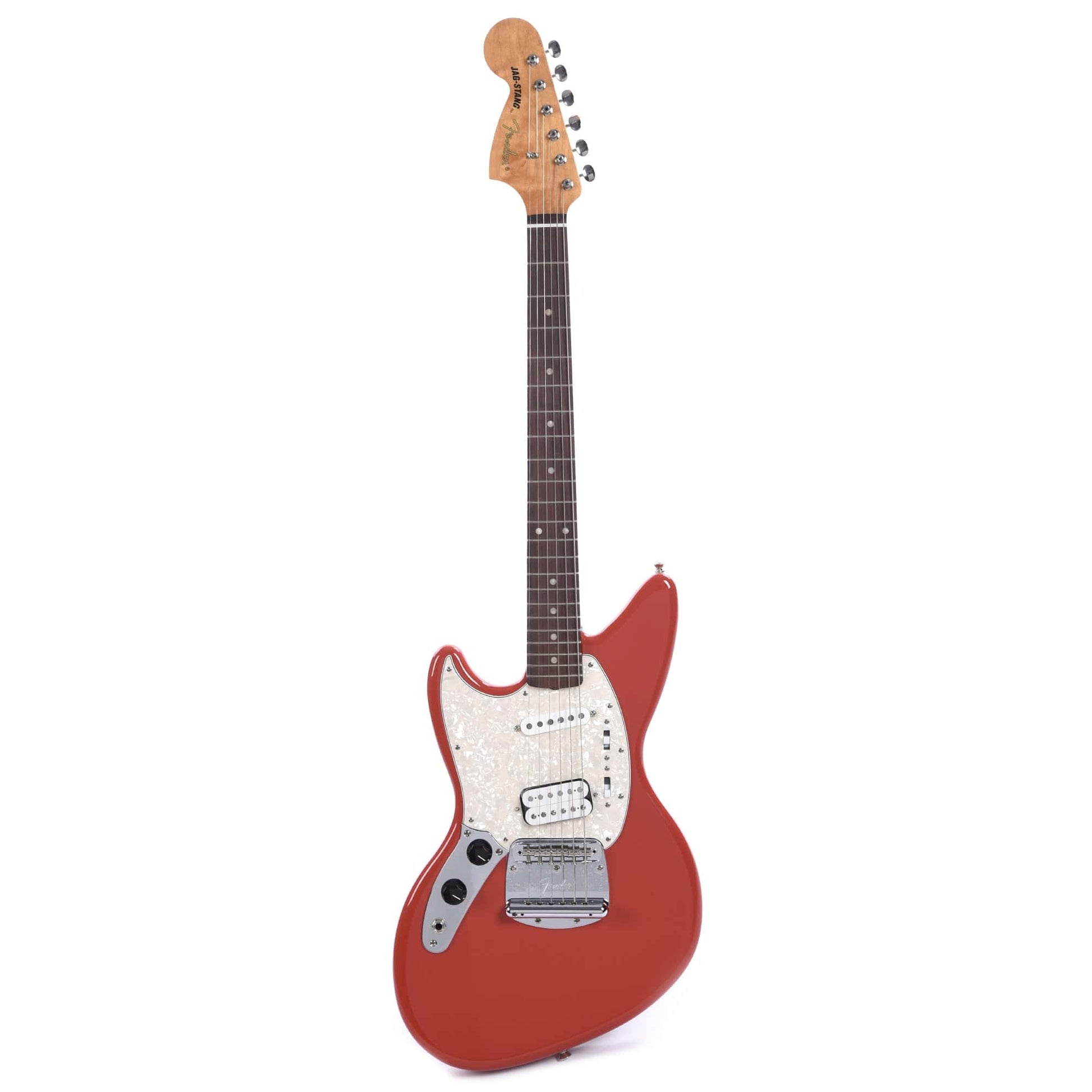 Fender Artist Kurt Cobain Jag-Stang LEFTY Fiesta Red Electric Guitars / Solid Body
