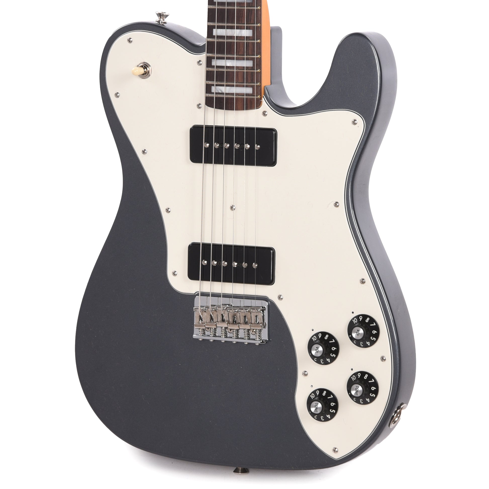 Fender Artist Limited Edition Chris Shiflett Cleaver Telecaster Deluxe Charcoal Frost Metallic Electric Guitars / Solid Body