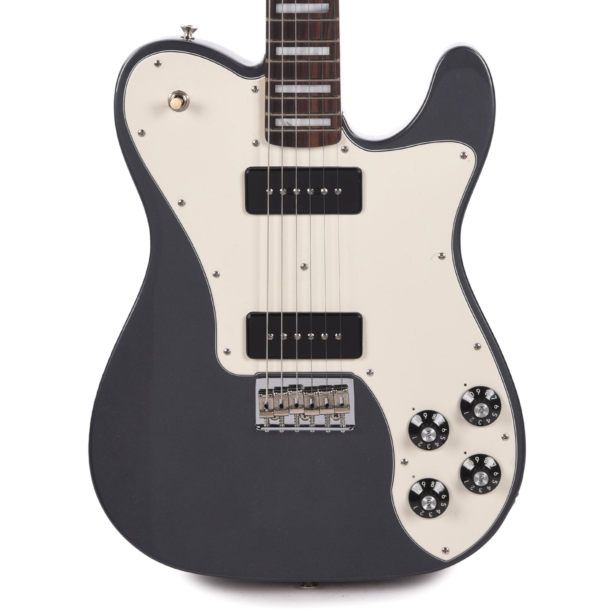 Fender Artist Limited Edition Chris Shiflett Cleaver Telecaster Deluxe Charcoal Frost Metallic Electric Guitars / Solid Body