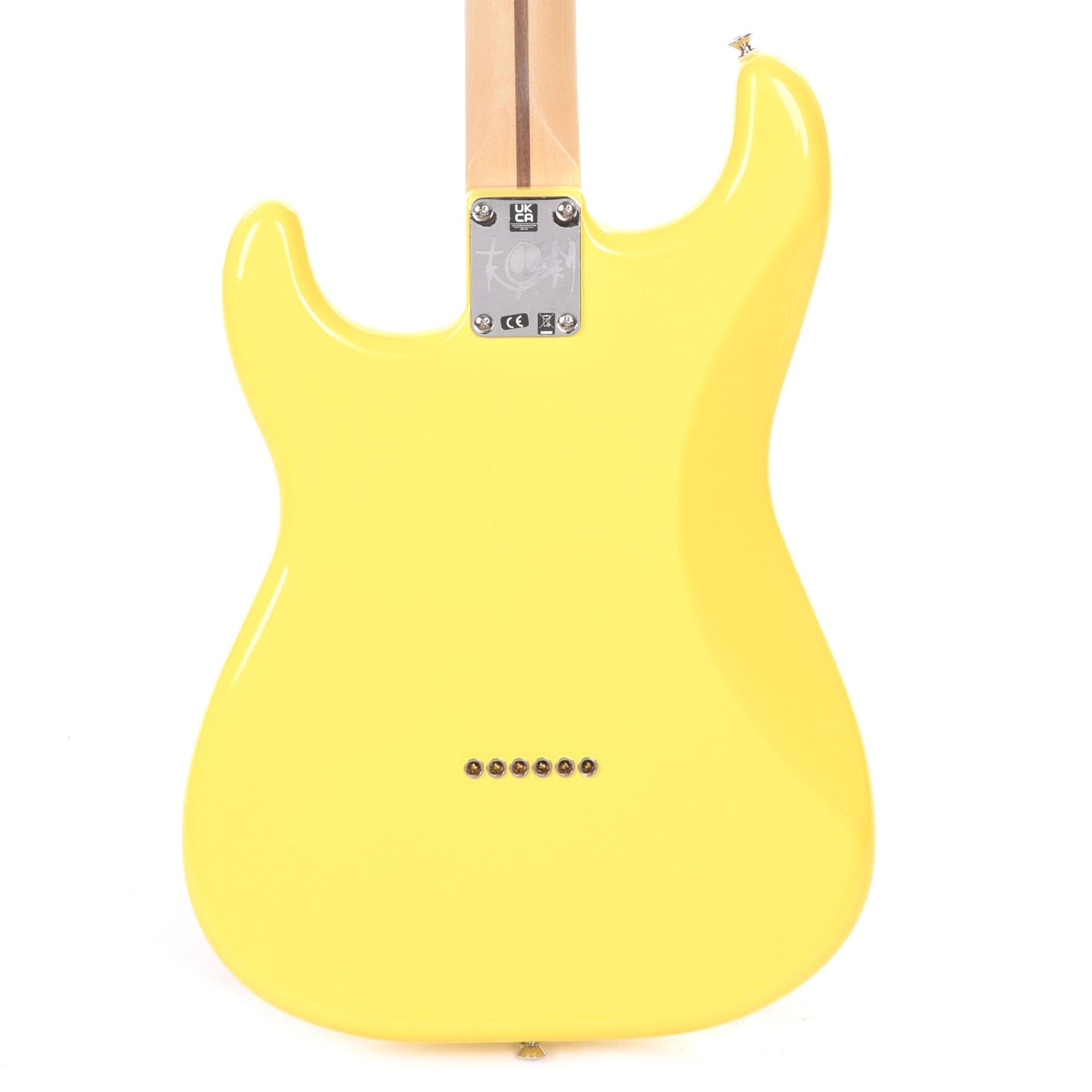 Fender Artist Limited Edition Tom DeLonge Stratocaster Graffiti Yellow Electric Guitars / Solid Body