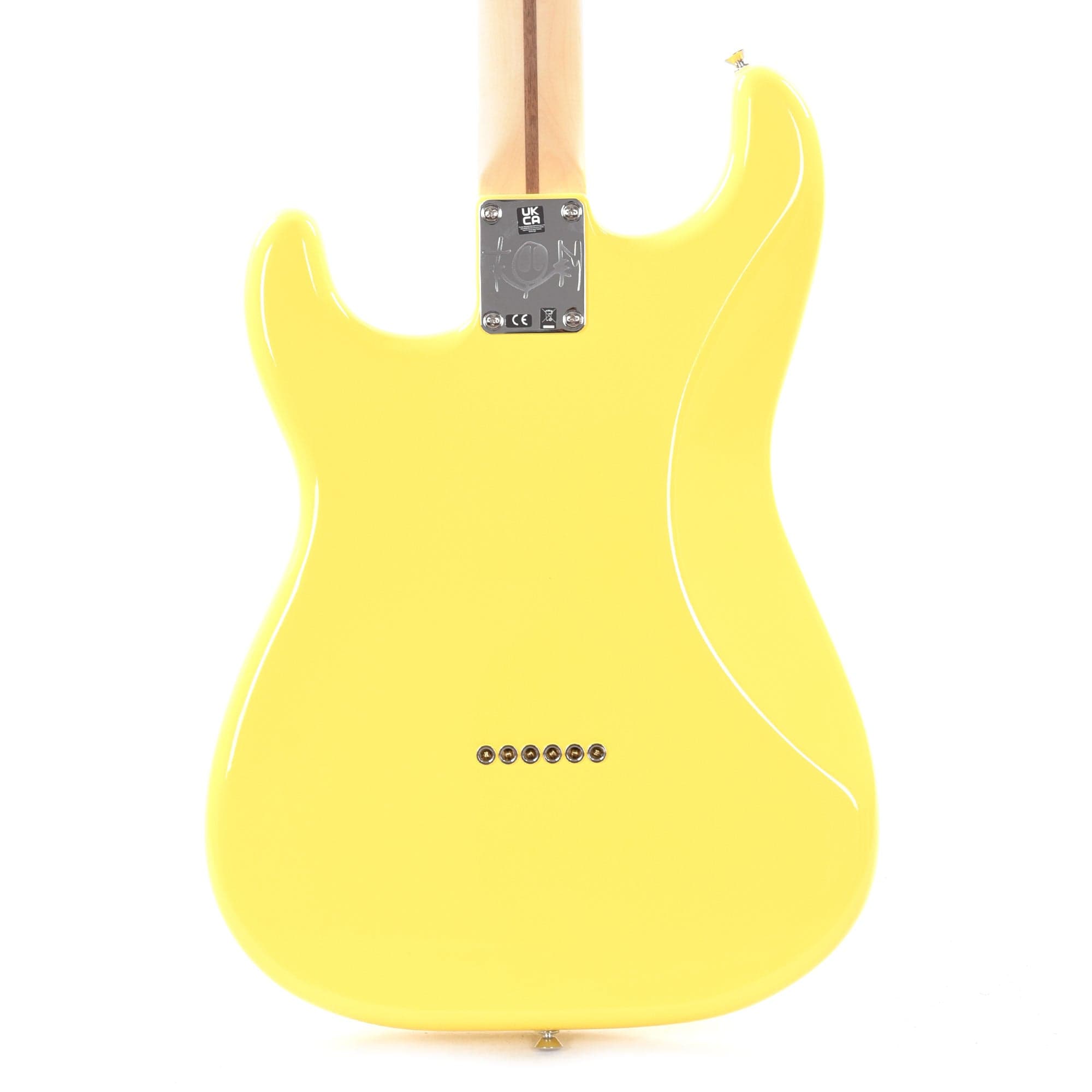 Fender Artist Limited Edition Tom DeLonge Stratocaster Graffiti Yellow Electric Guitars / Solid Body