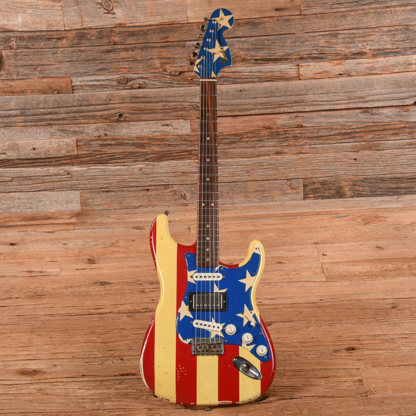 Fender Artist Wayne Kramer Stratocaster Stars and Stripes 2011 Electric Guitars / Solid Body
