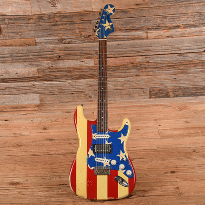 Fender Artist Wayne Kramer Stratocaster Stars and Stripes 2011 Electric Guitars / Solid Body