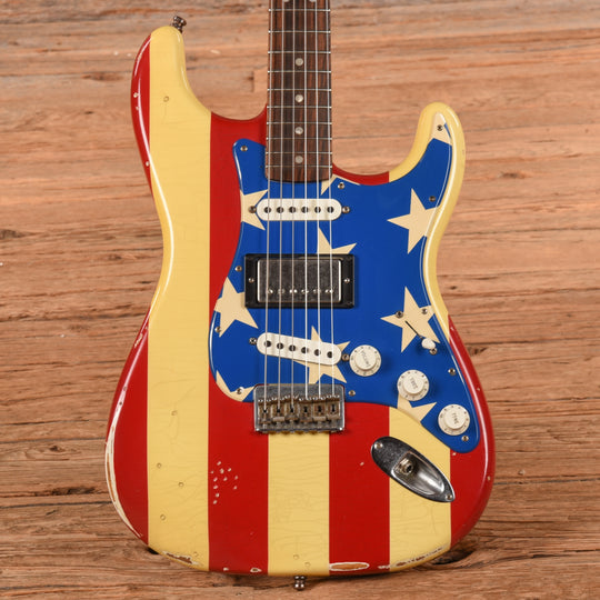 Fender Artist Wayne Kramer Stratocaster Stars and Stripes 2011 Electric Guitars / Solid Body