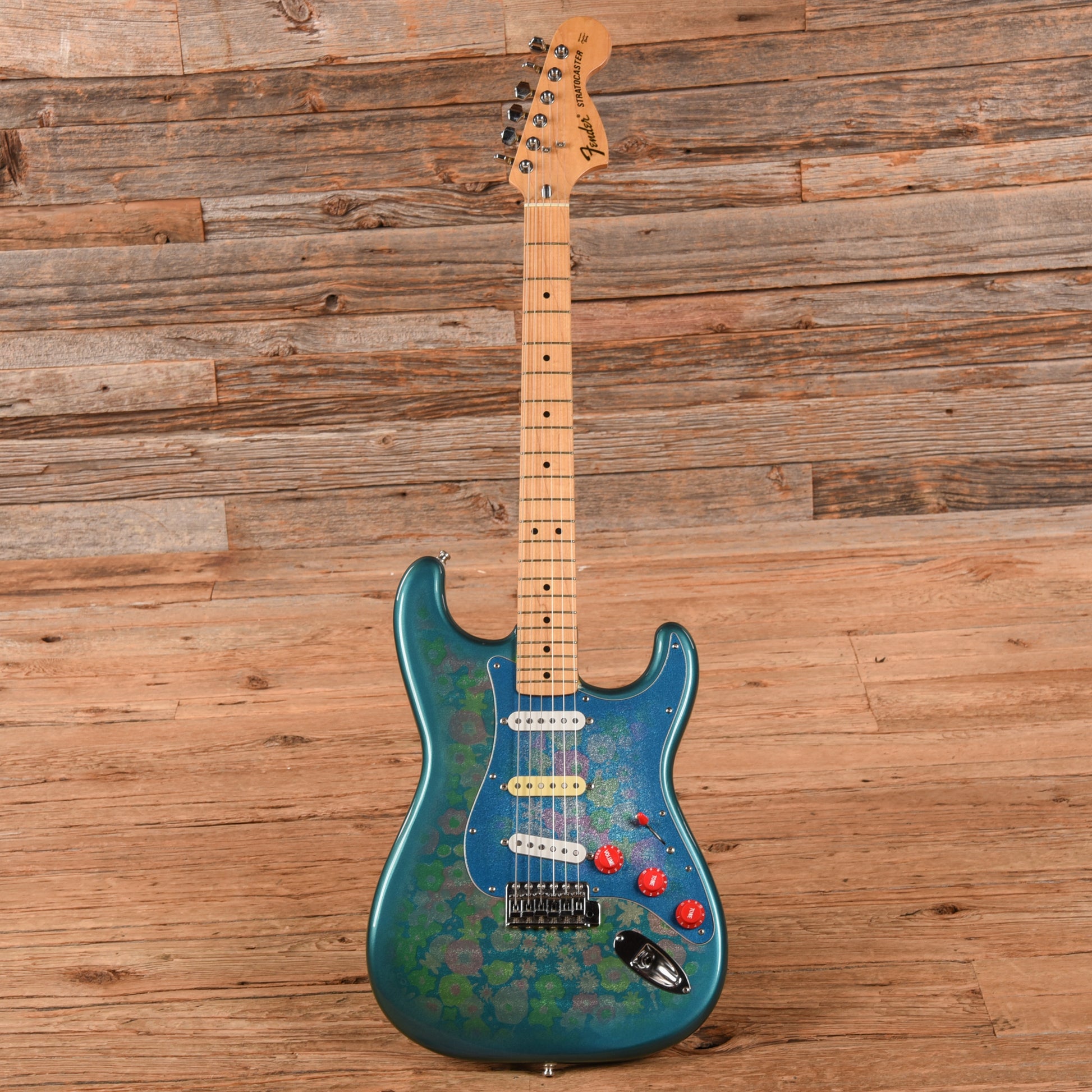 Fender Blue Flower Stratocaster Blue Flower Electric Guitars / Solid Body