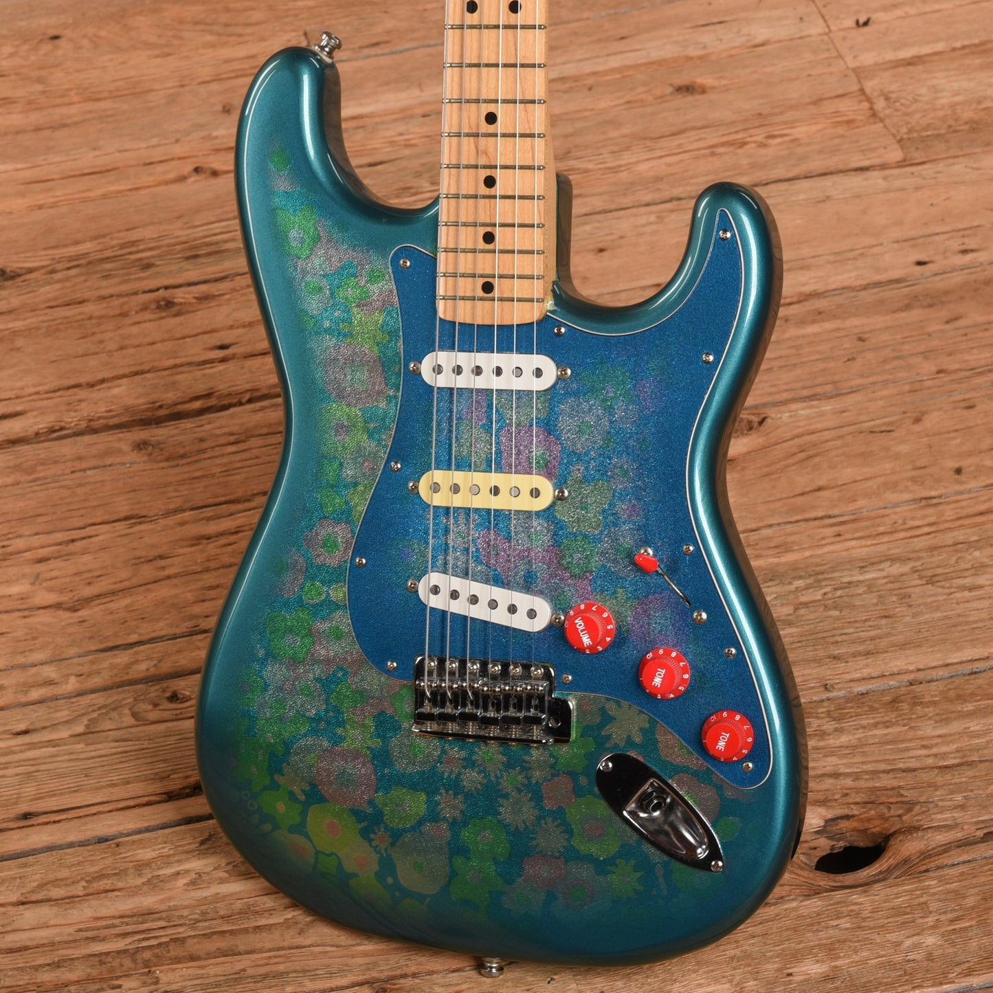 Fender Blue Flower Stratocaster Blue Flower Electric Guitars / Solid Body