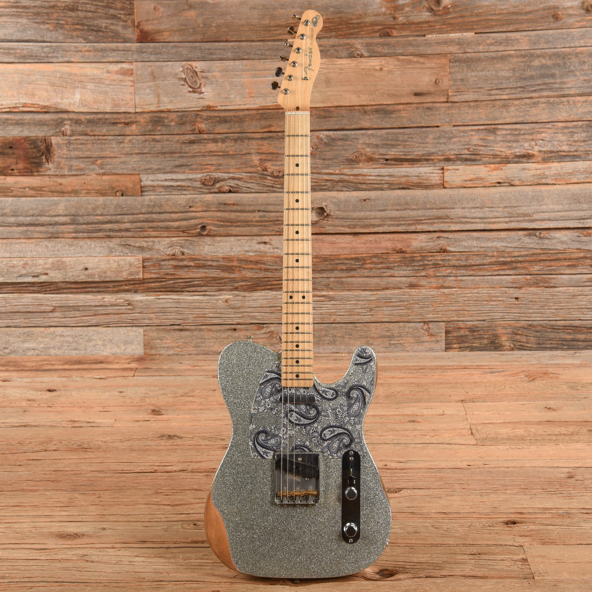 Fender Brad Paisley Road Worn Telecaster Silver 2017 Electric Guitars / Solid Body