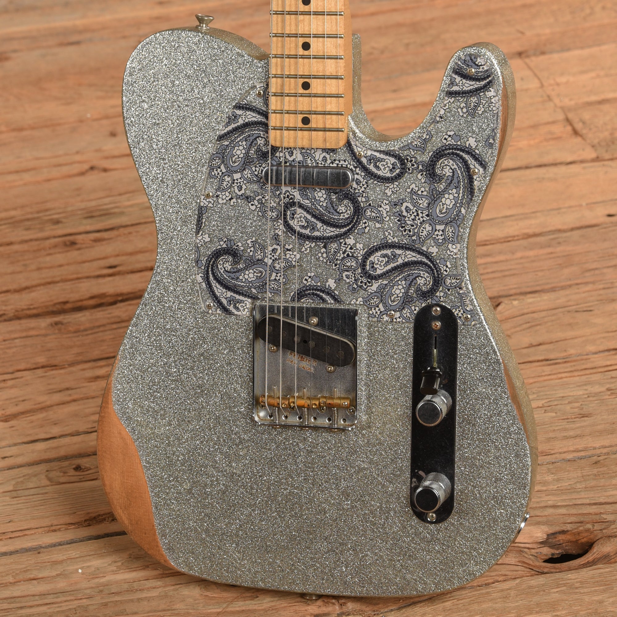Fender Brad Paisley Road Worn Telecaster Silver 2017 Electric Guitars / Solid Body