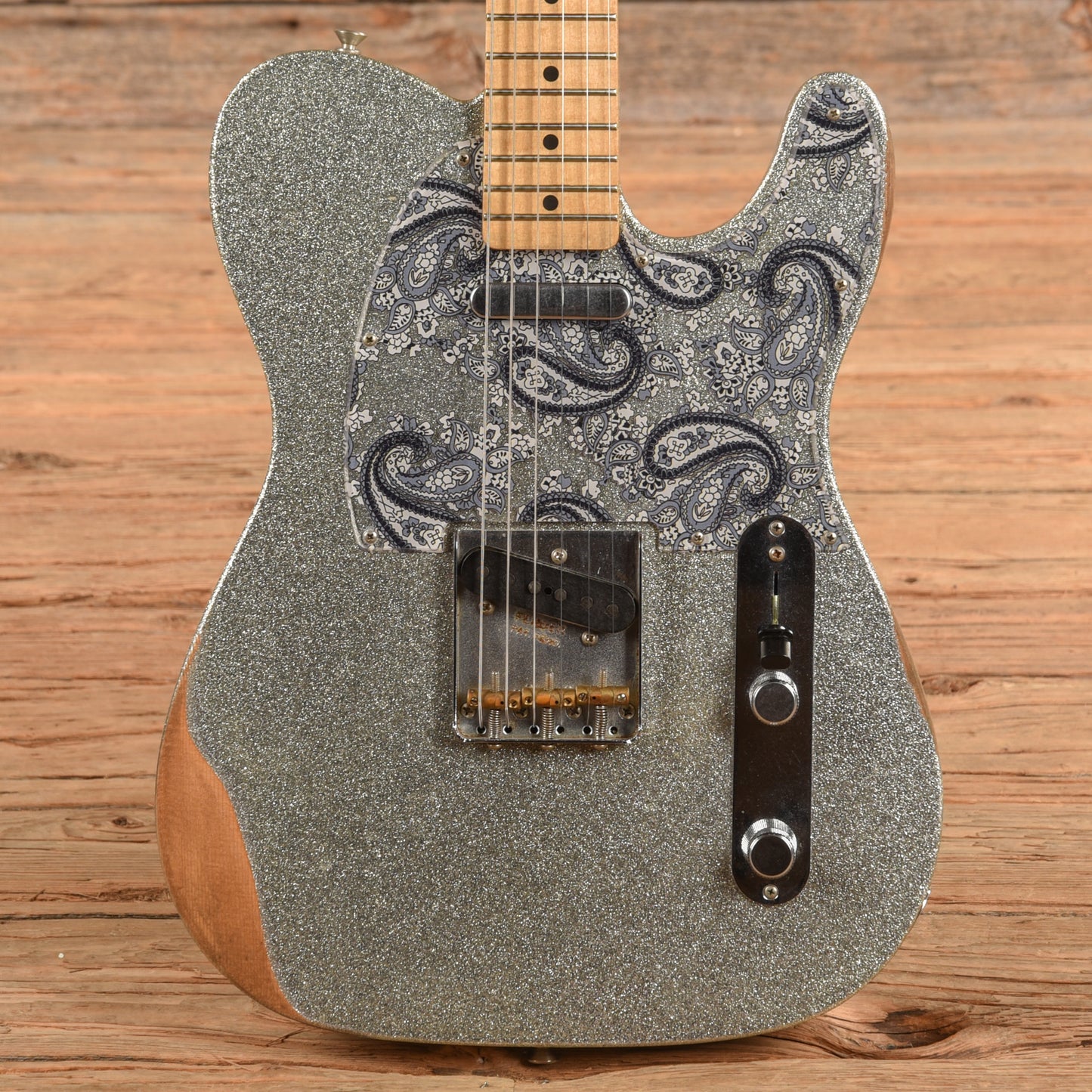 Fender Brad Paisley Road Worn Telecaster Silver 2017 Electric Guitars / Solid Body