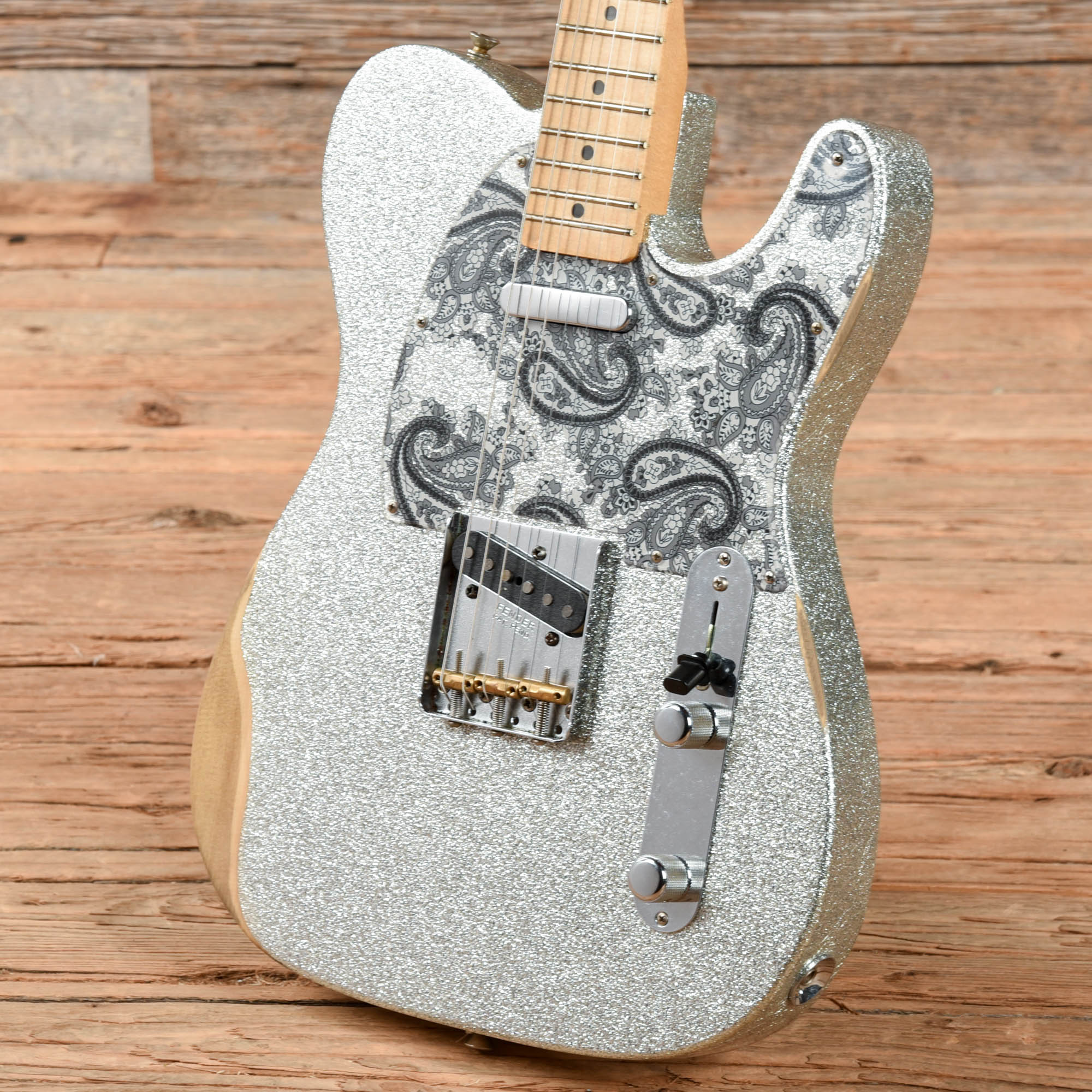 Fender Brad Paisley Road Worn Telecaster Silver Sparkle 2023 Electric Guitars / Solid Body