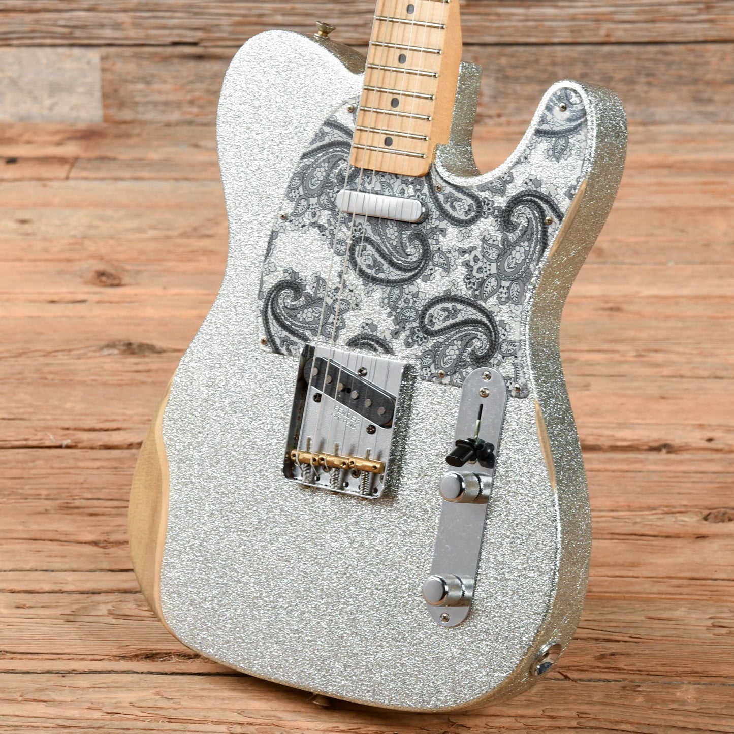 Fender Brad Paisley Road Worn Telecaster Silver Sparkle 2023 Electric Guitars / Solid Body