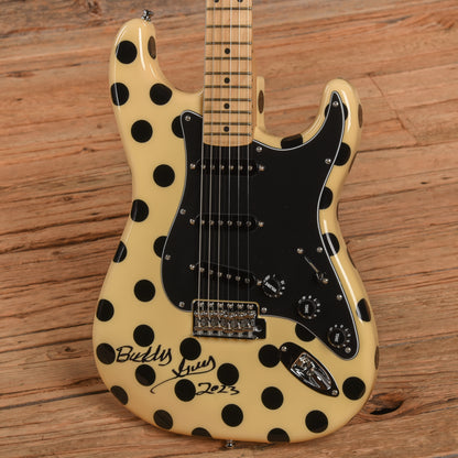Fender Buddy Guy Signature Stratocaster (Signed) White with Black Polka Dots 2023 Electric Guitars / Solid Body