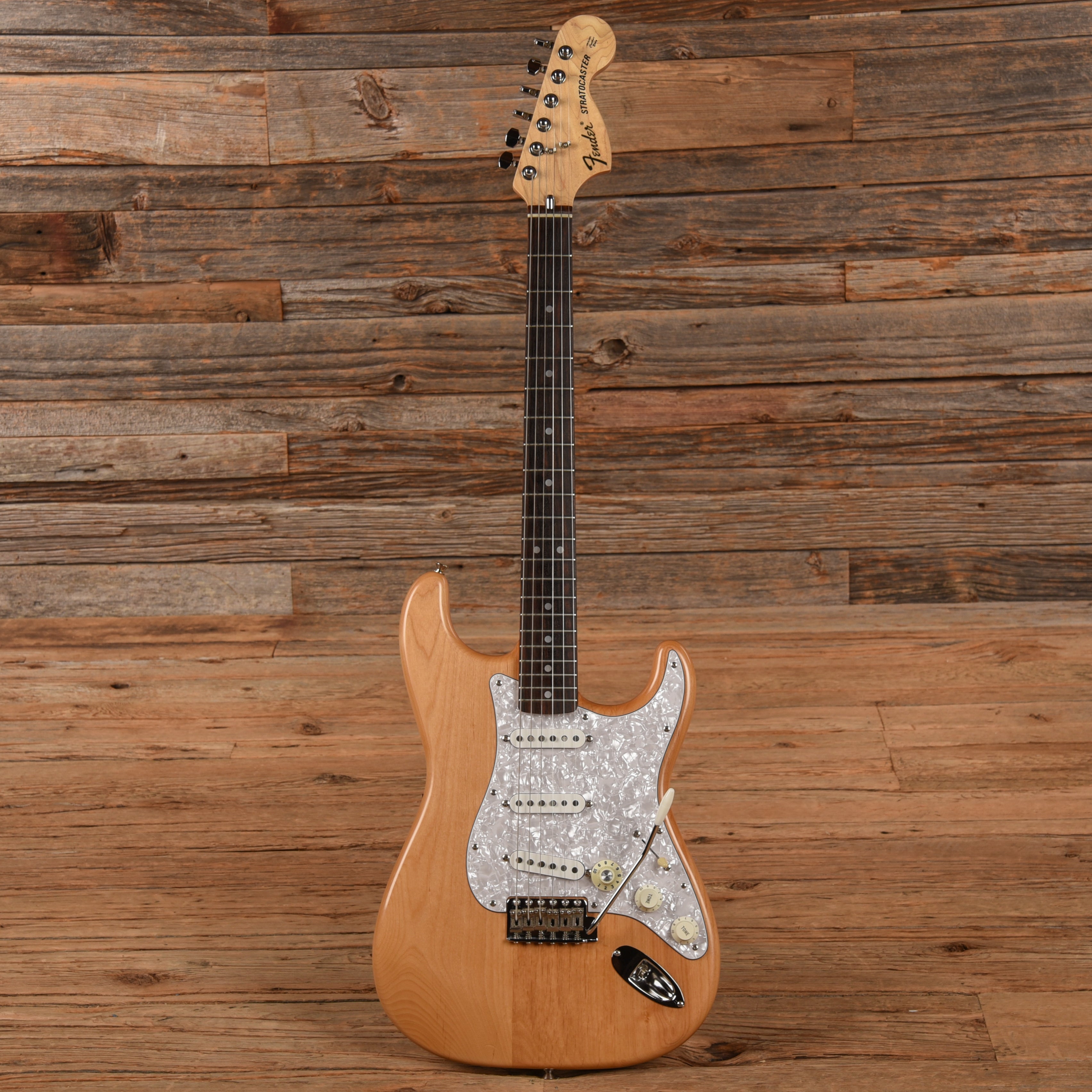 Fender CIJ Stratocaster Natural Electric Guitars / Solid Body
