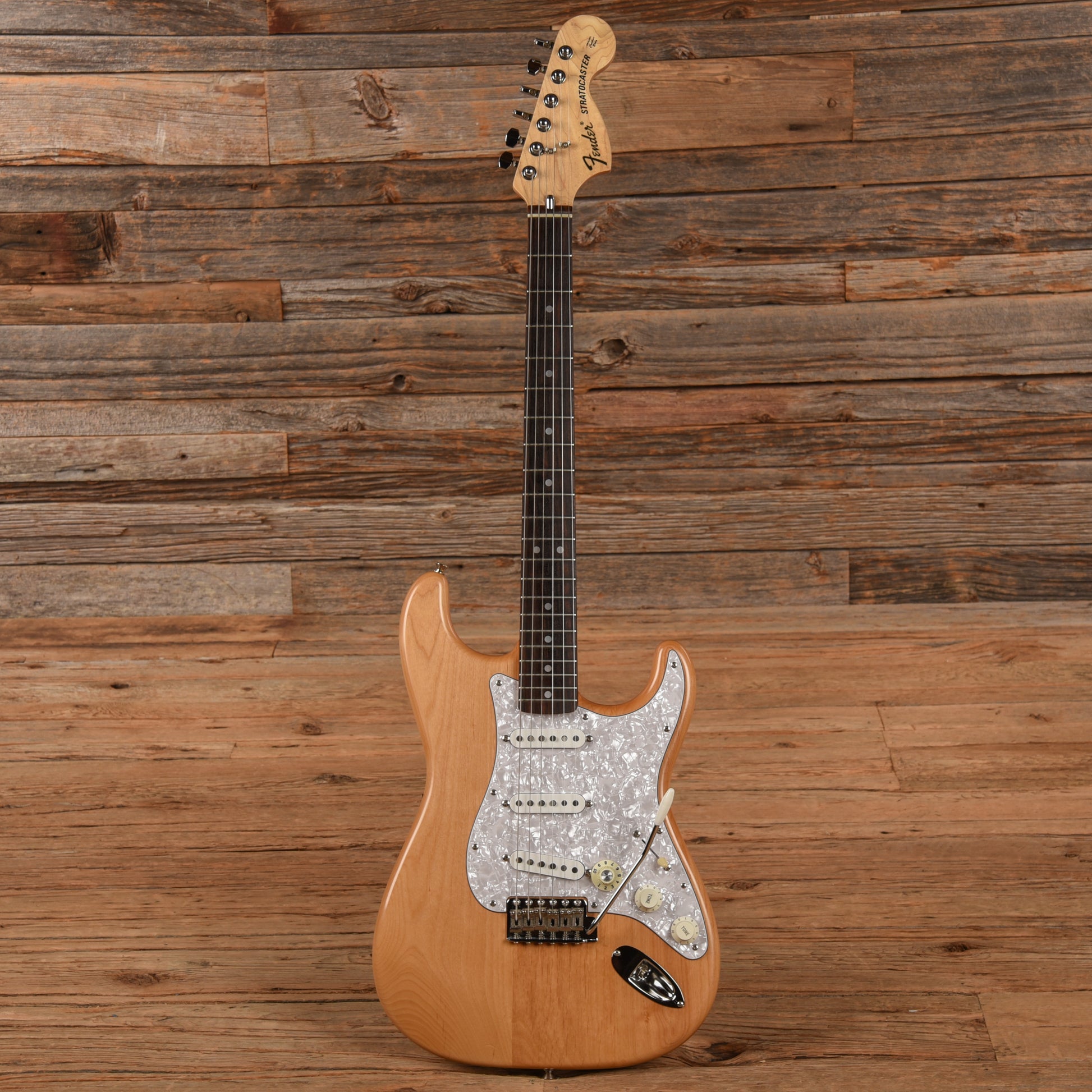Fender CIJ Stratocaster Natural Electric Guitars / Solid Body
