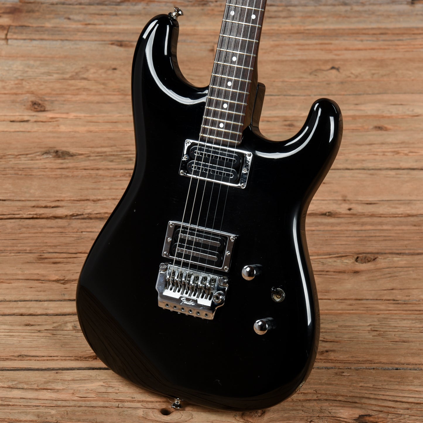 Fender Contemporary Strat Black 1985 Electric Guitars / Solid Body