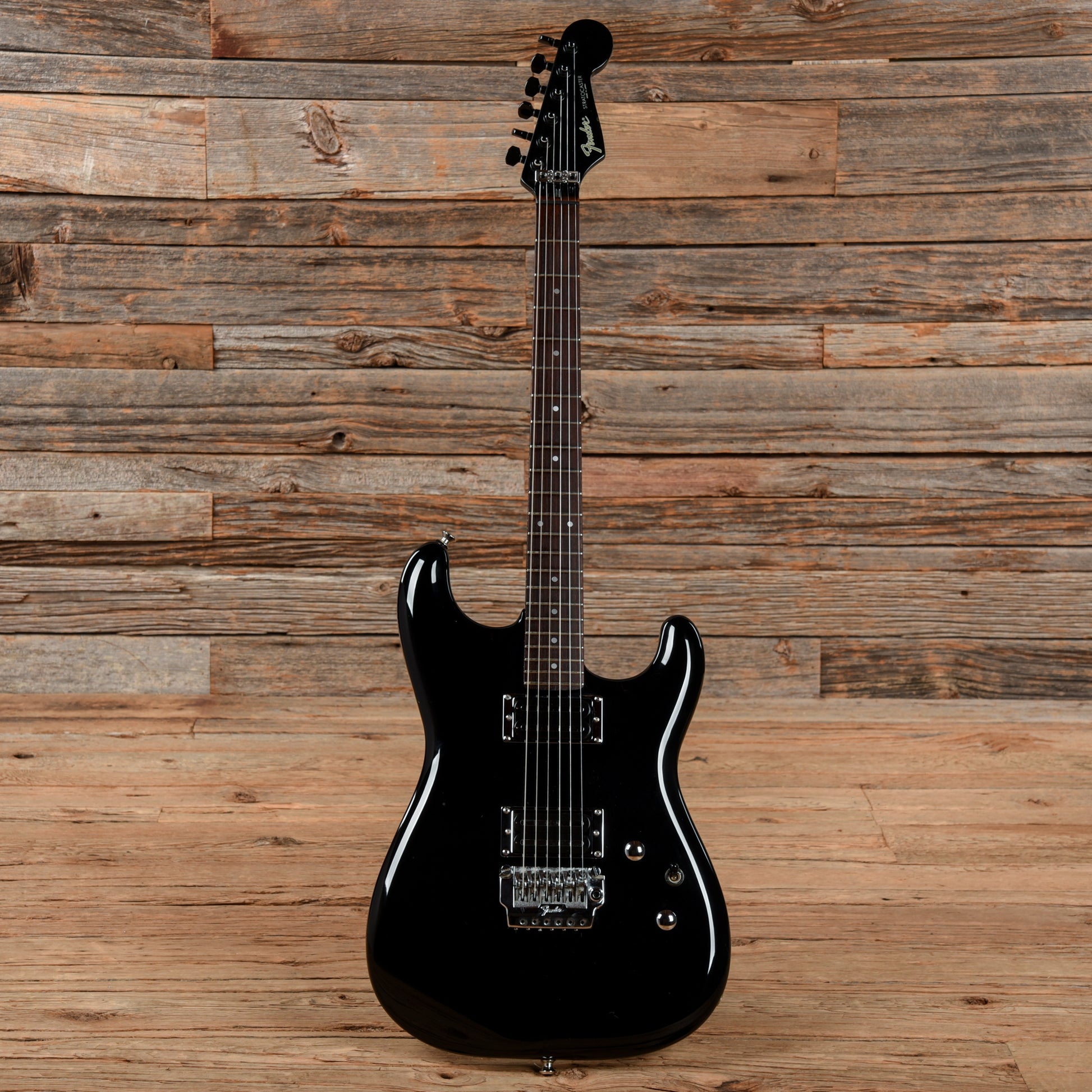 Fender Contemporary Strat Black 1985 Electric Guitars / Solid Body