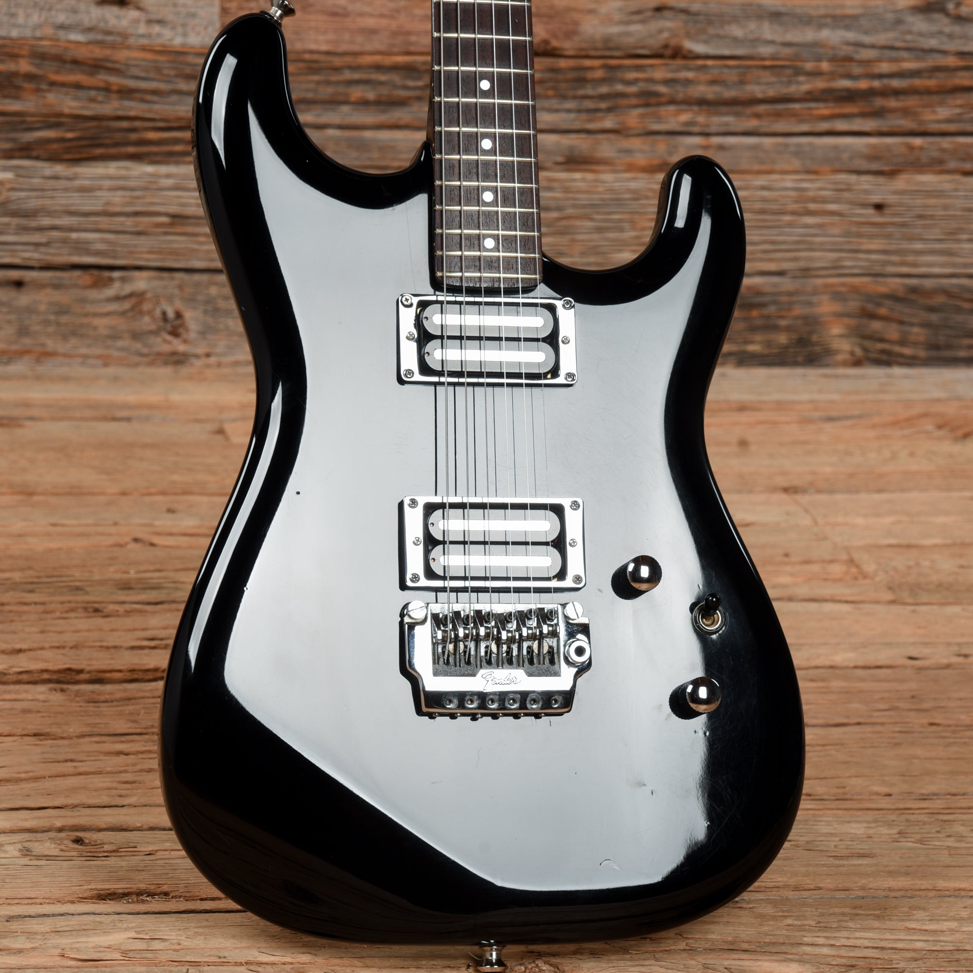 Fender Contemporary Strat Black 1985 Electric Guitars / Solid Body