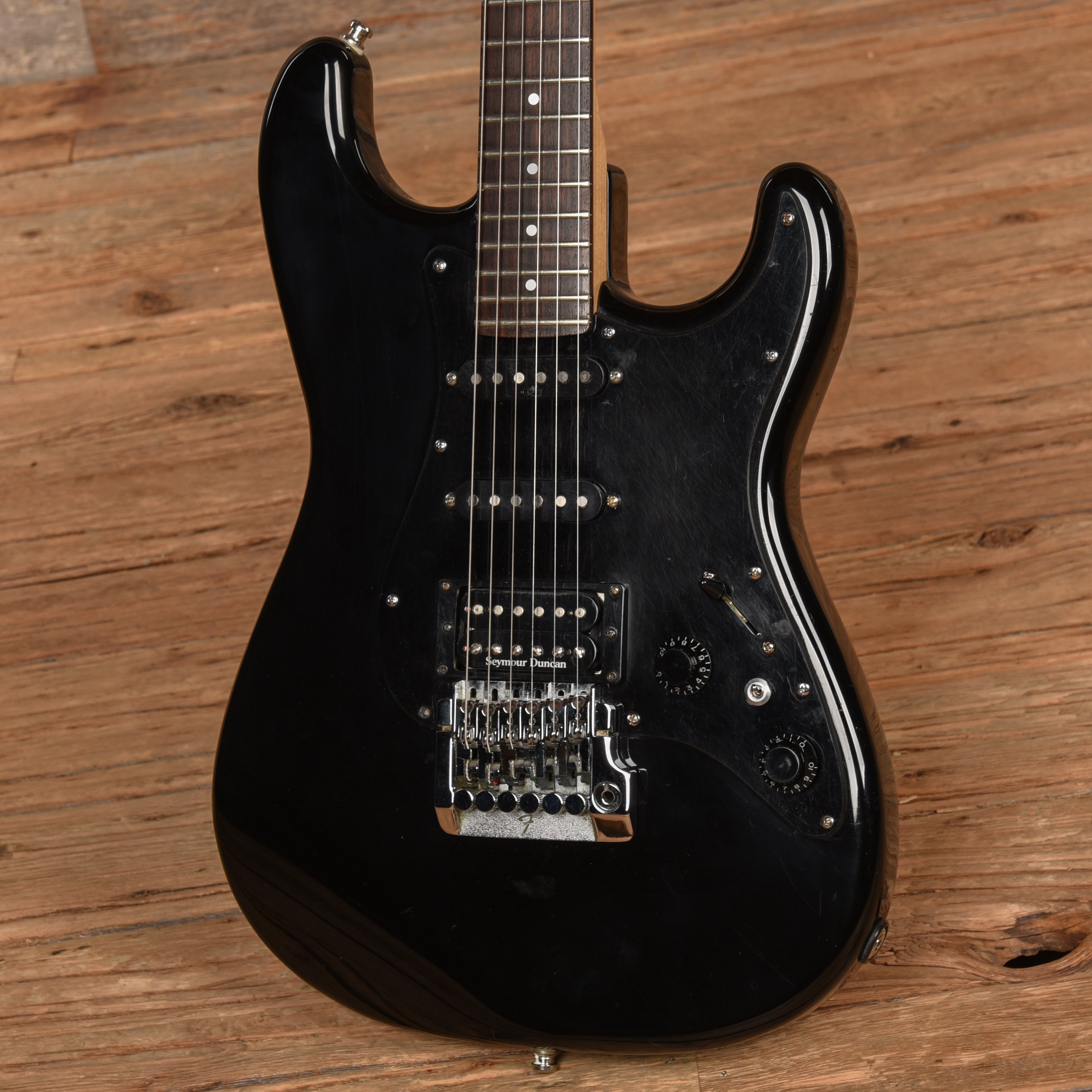 Fender Contemporary Stratocaster Black 1985 Electric Guitars / Solid Body