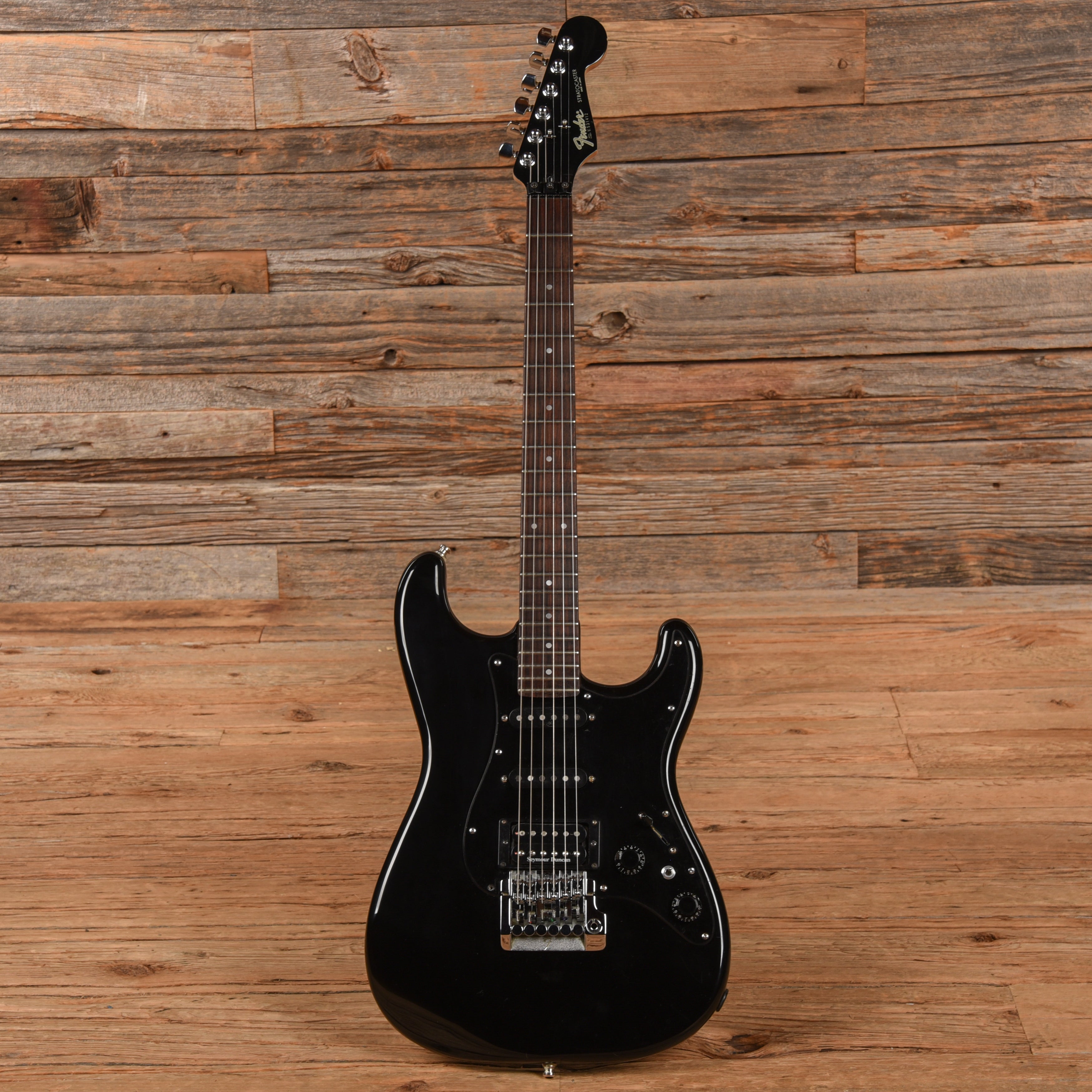 Fender Contemporary Stratocaster Black 1985 Electric Guitars / Solid Body