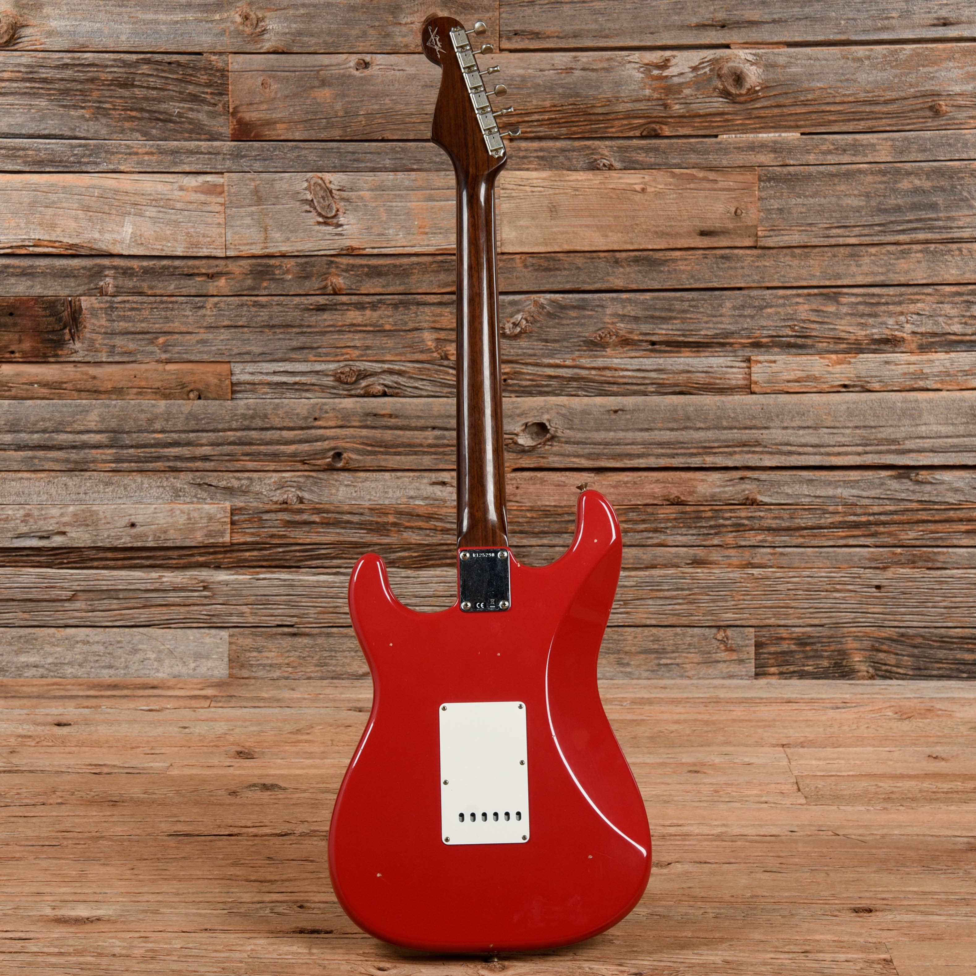 Fender Custom 63 Stratocaster w/ Rosewood Neck Journeyman Relic Fiesta Red Electric Guitars / Solid Body