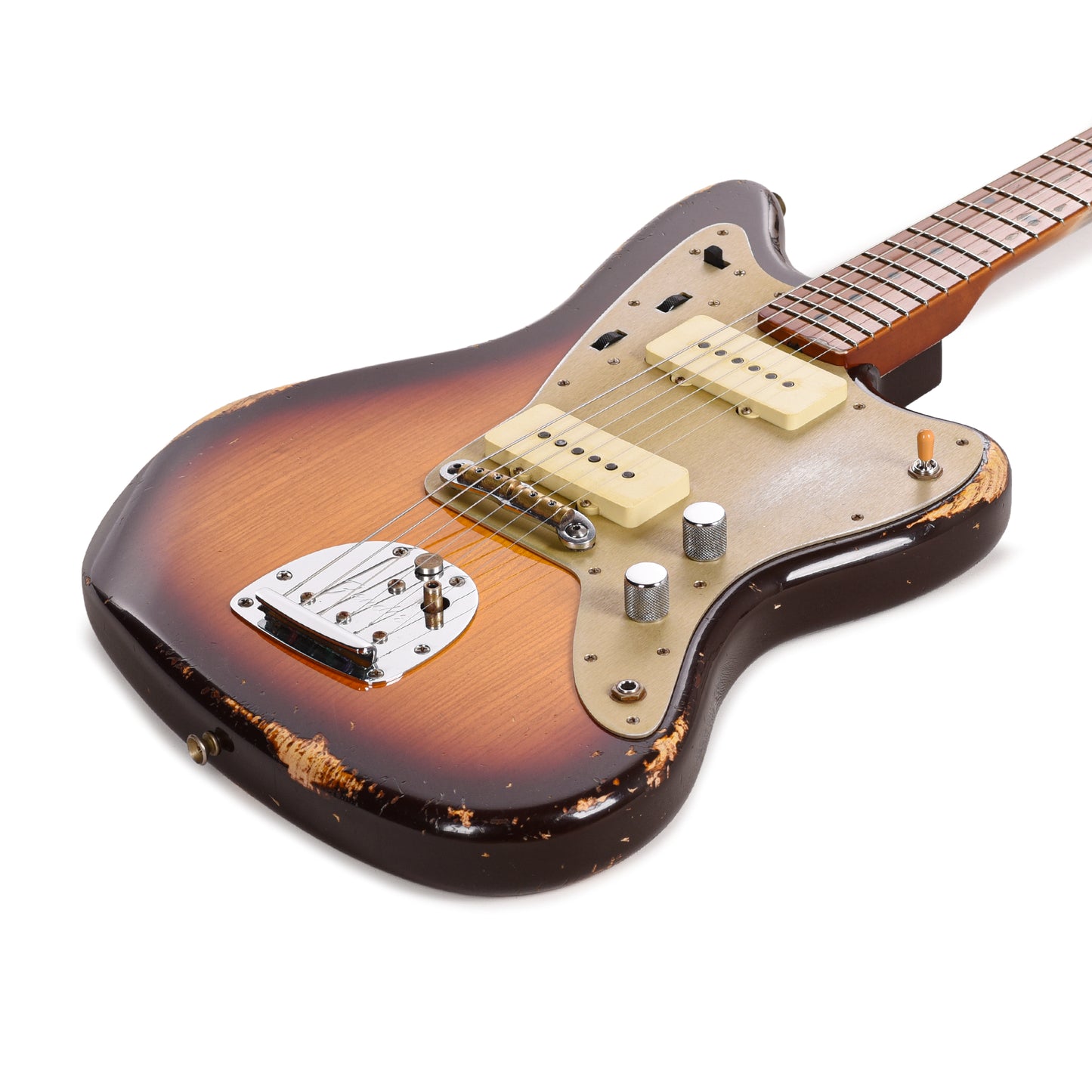Fender Custom Shop 1950's 250K Jazzmaster Relic Chocolate 3-Tone Sunburst Master Built by Levi Perry Electric Guitars / Solid Body