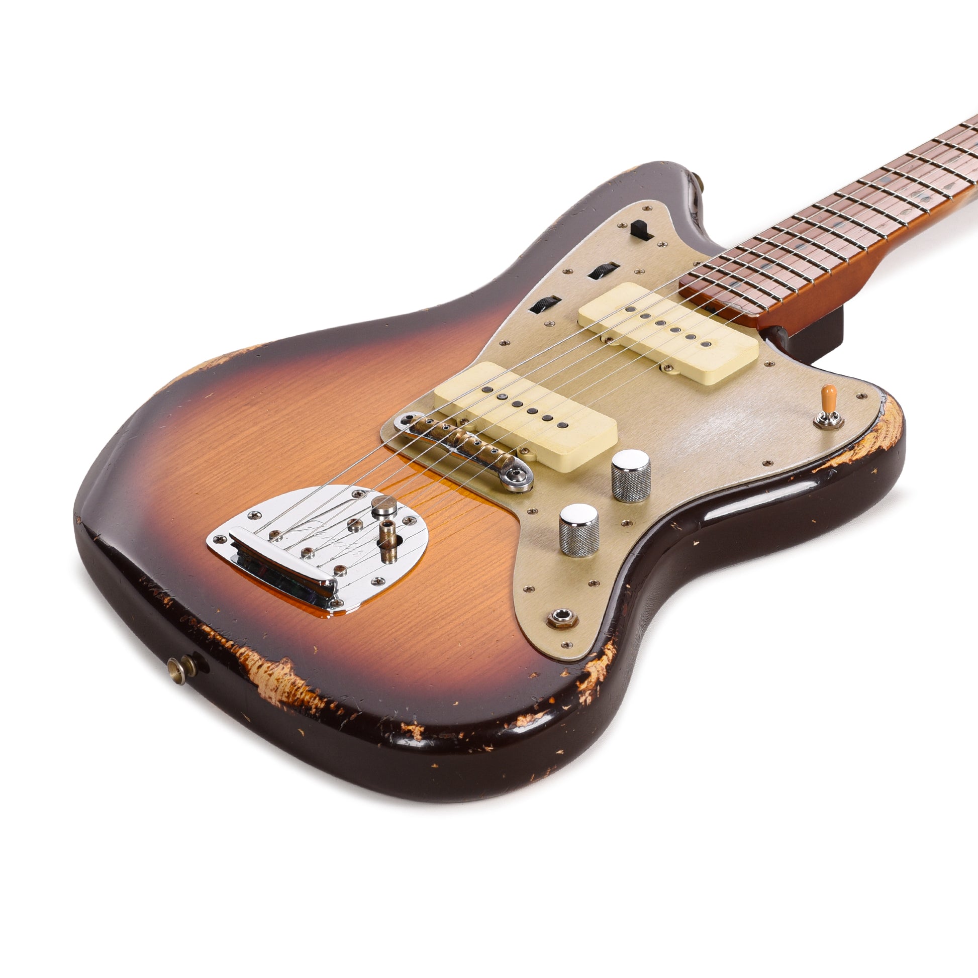 Fender Custom Shop 1950's 250K Jazzmaster Relic Chocolate 3-Tone Sunburst Master Built by Levi Perry Electric Guitars / Solid Body