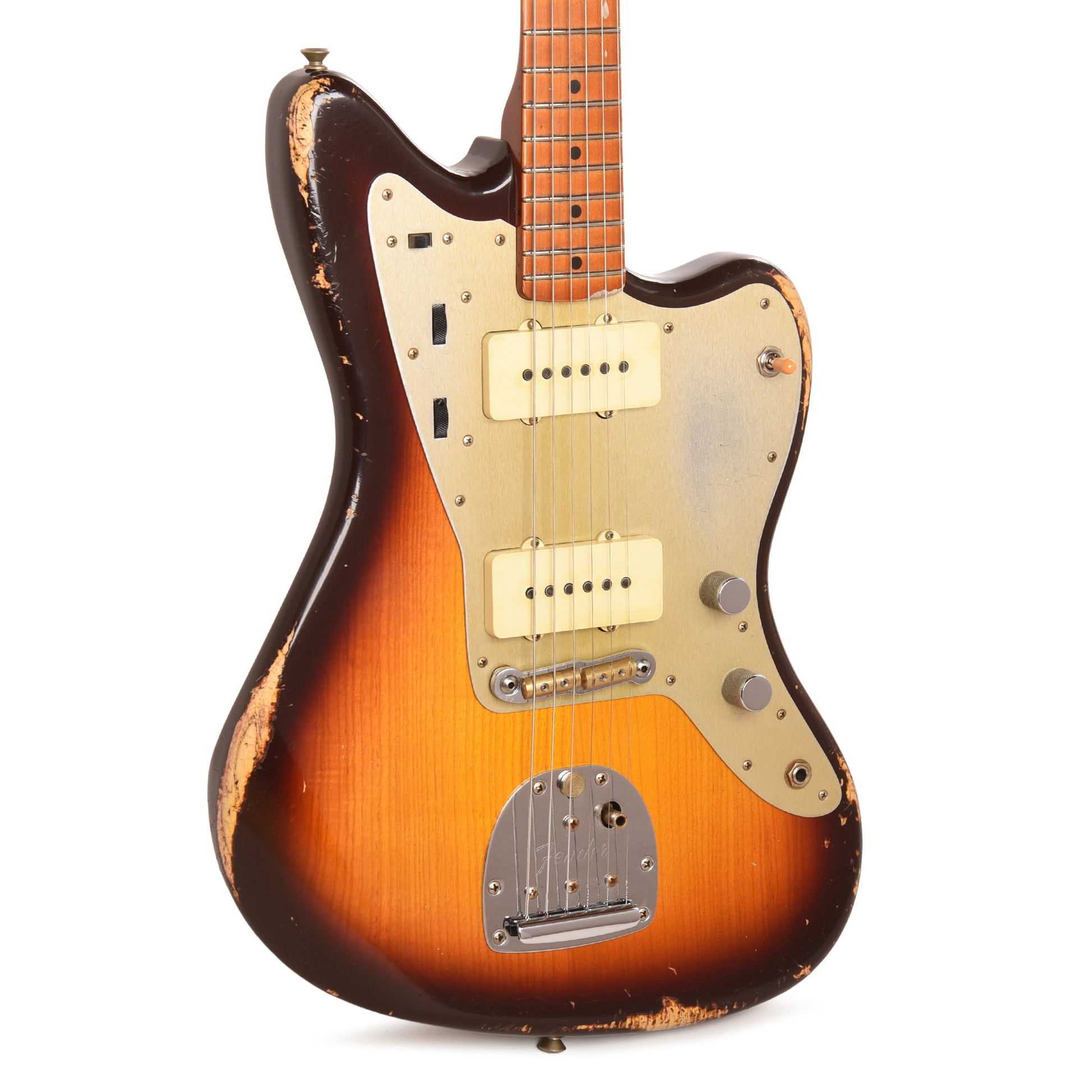 Fender Custom Shop 1950's 250K Jazzmaster Relic Chocolate 3-Tone Sunburst Master Built by Levi Perry Electric Guitars / Solid Body