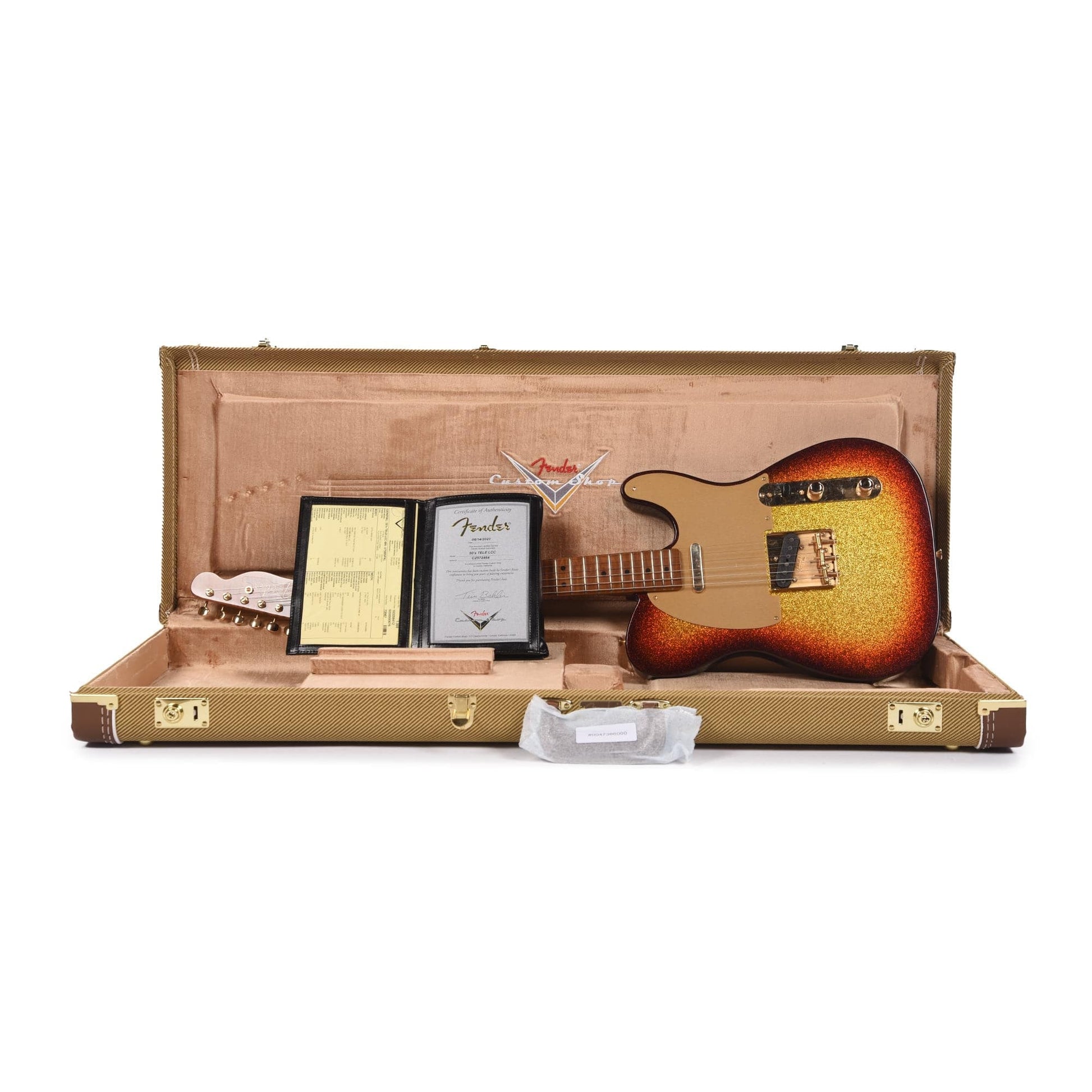 Fender Custom Shop 1950s Telecaster Deluxe Closet Classic Aged 3-Color Sunburst Sparkle w/Roasted 3A Flame Neck & Gold Hardware Electric Guitars / Solid Body