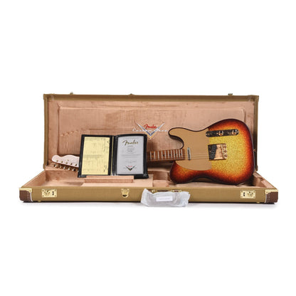 Fender Custom Shop 1950s Telecaster Deluxe Closet Classic Aged 3-Color Sunburst Sparkle w/Roasted 3A Flame Neck & Gold Hardware Electric Guitars / Solid Body